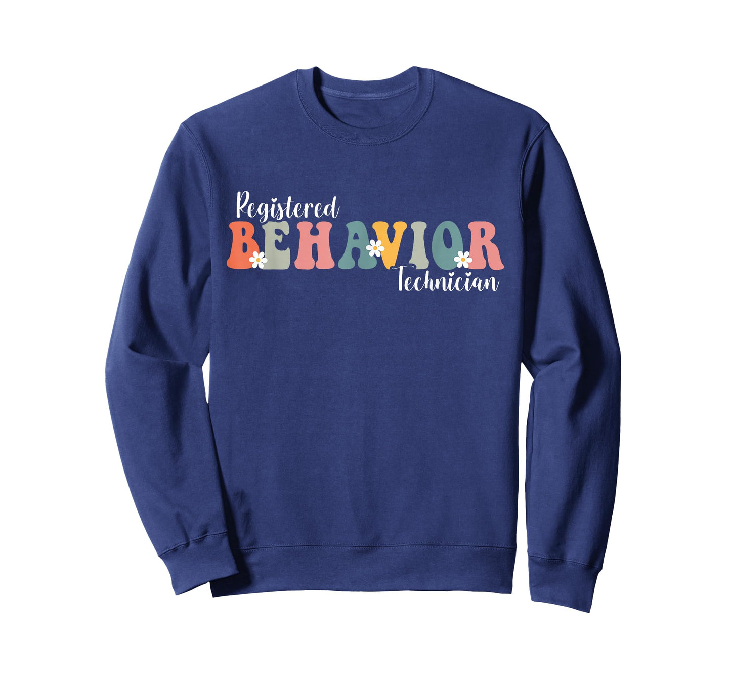 Registered Behavior Technician RBT ABA Therapist Cute Groovy T-Shirt