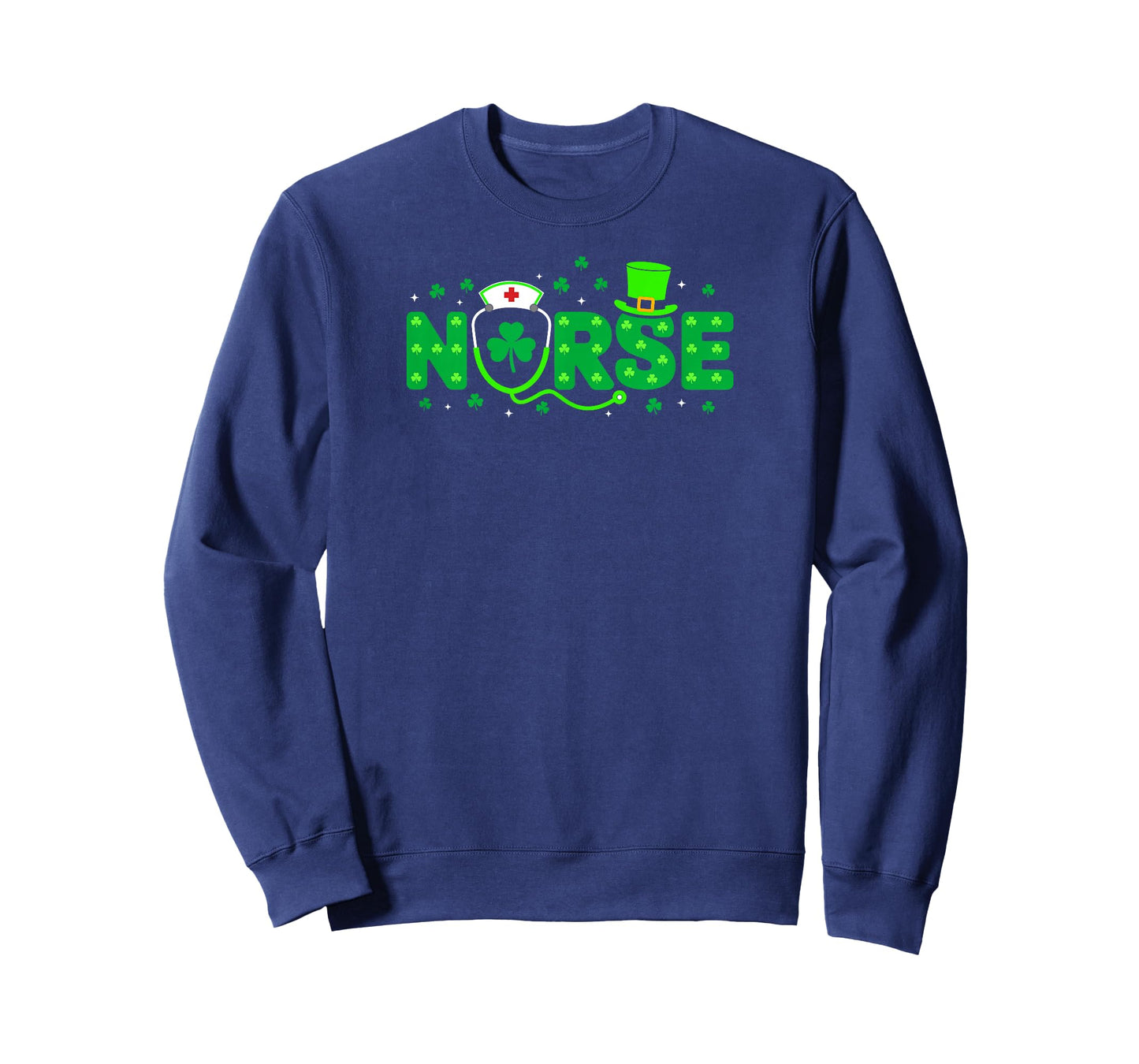 Lucky Nurse Shamrock Stethoscope Scrub Nurse St Patricks Day T-Shirt