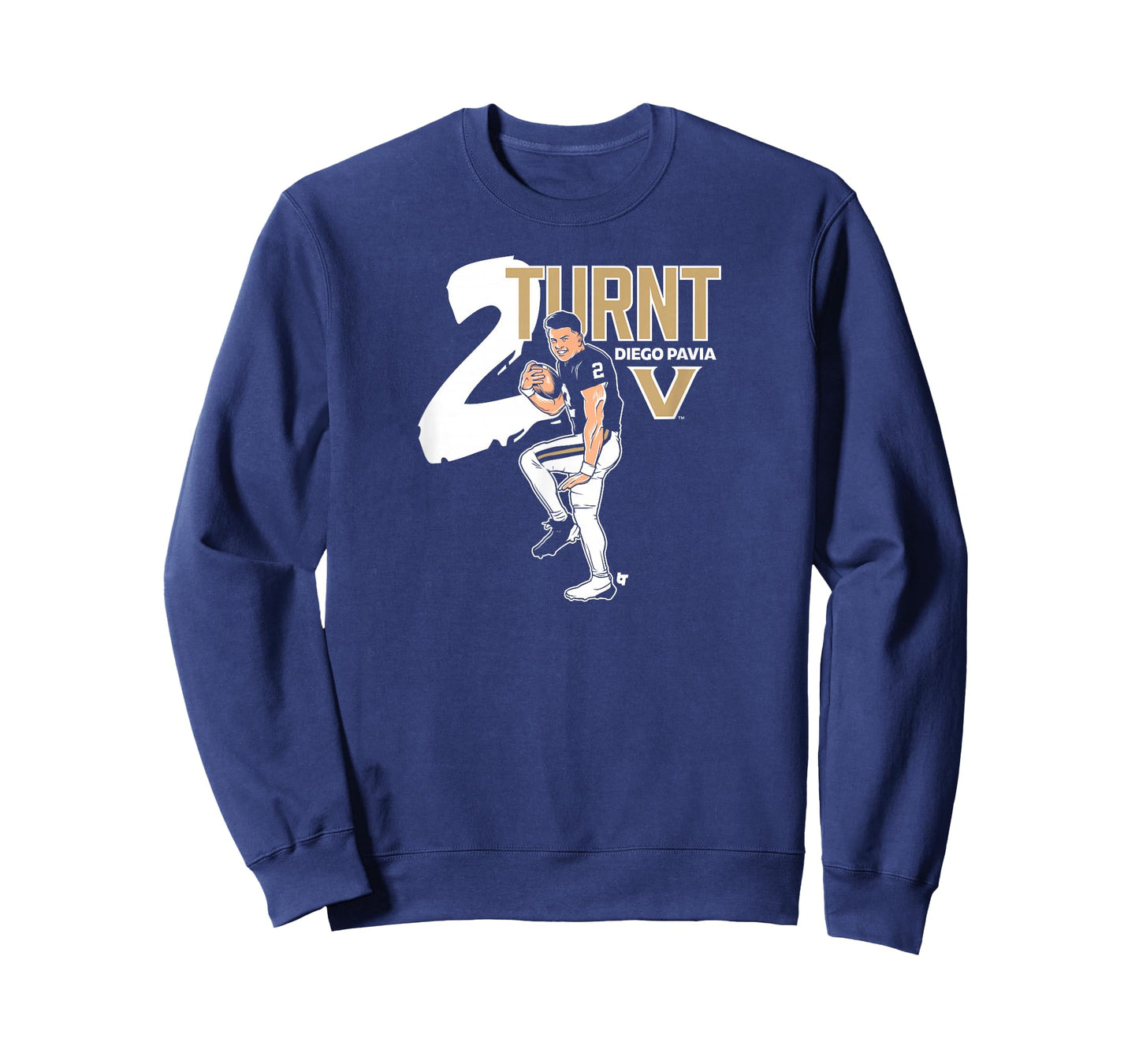 Vanderbilt Football: Diego Pavia 2 Turnt - Vanderbilt All T-Shirt