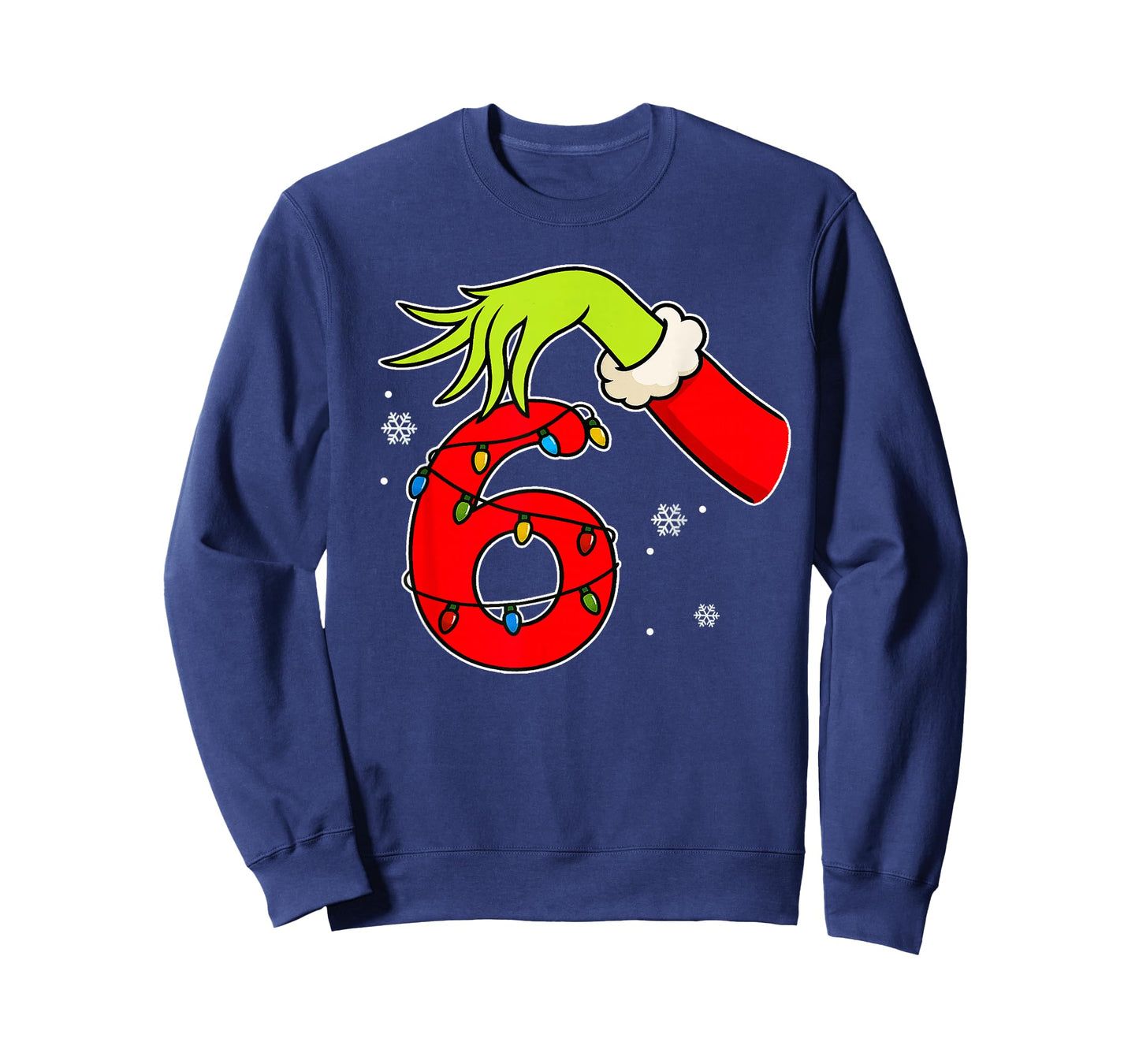 Fun Number 6 Christmas 67 Six Seven Meme Xmas Men Women Kids T-Shirt