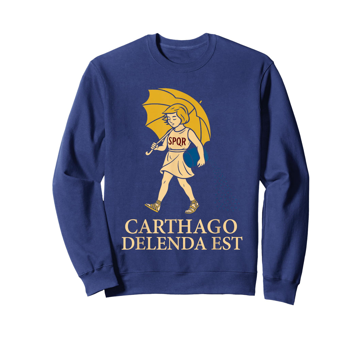 Carthago Delenda Est Funny Roman History Attire (SPQR) T-Shirt