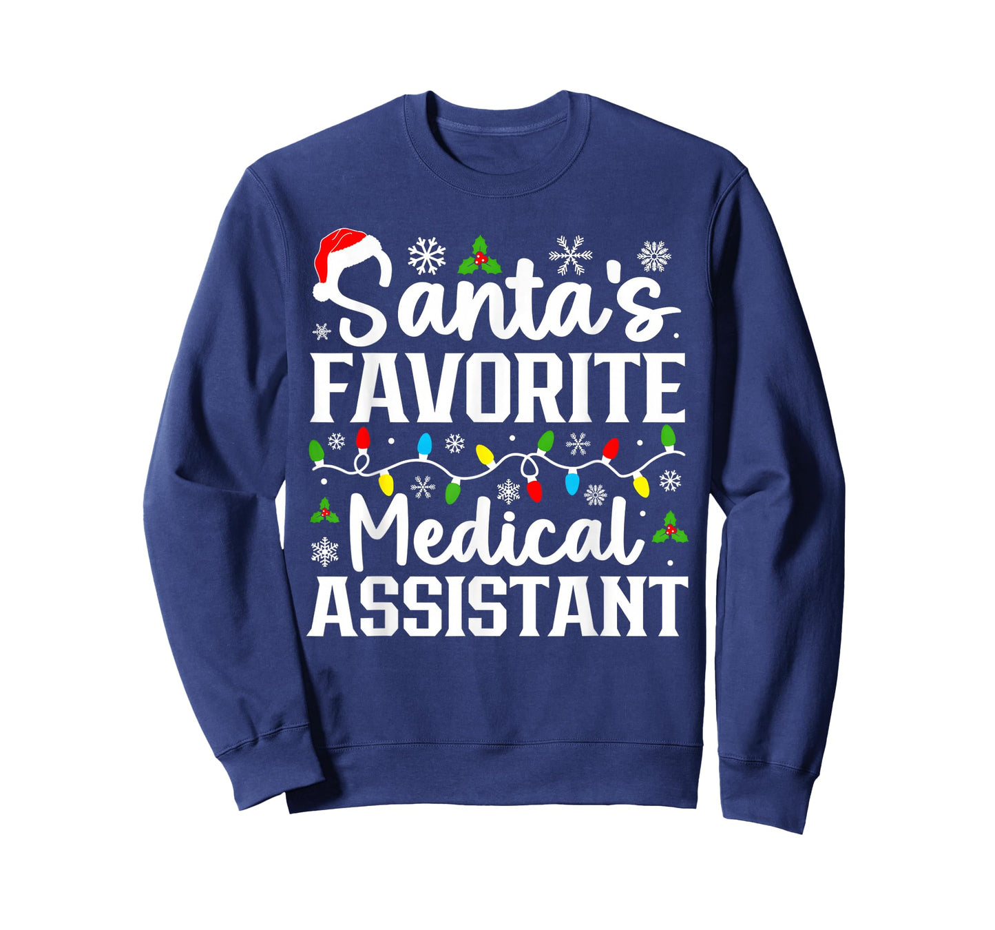 Santa's Favorite Medical Assistant Funny Christmas T-Shirt