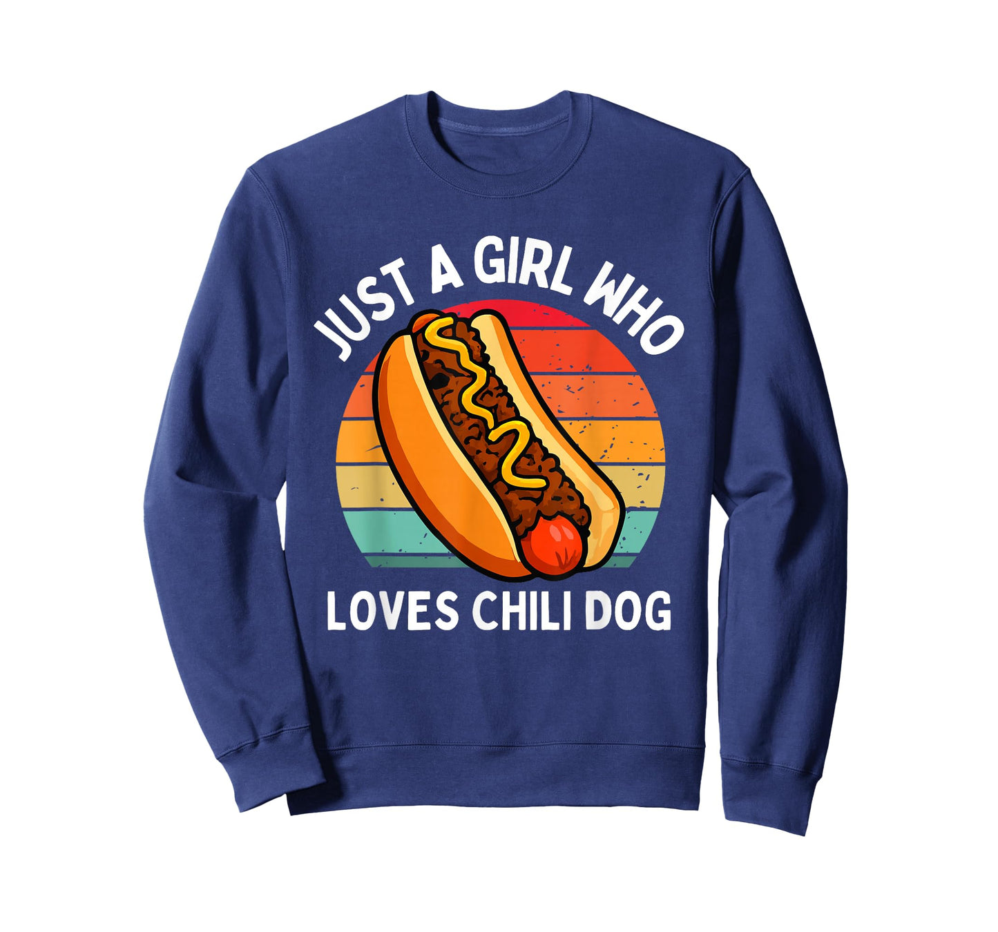 Just A Girl Who Loves Chili Dogs Funny Cheese Kids Toddler T-Shirt