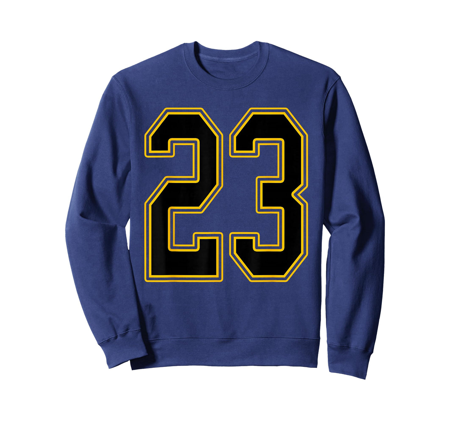 Black and Gold Number 23 Jersey Player Uniform #23 T-Shirt