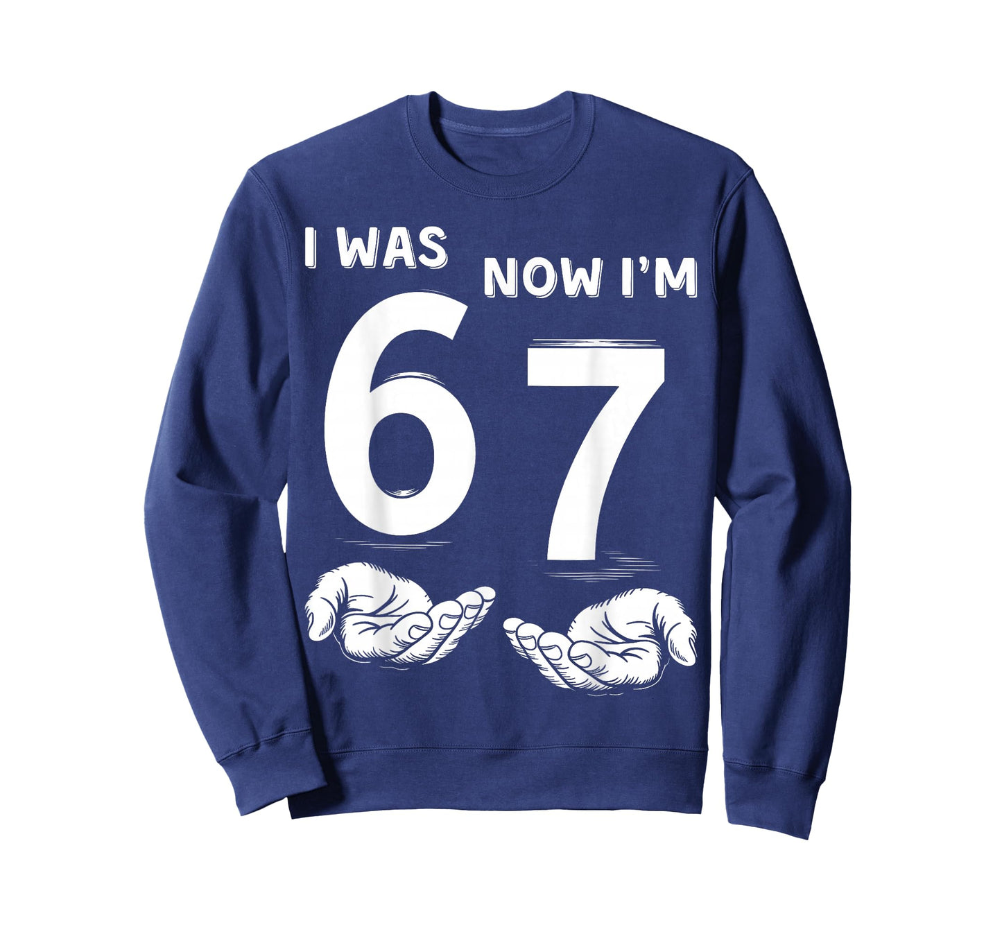 Six Seven Meme 7 Year Old Birthday Shirt was 6 Now I'm 7 T-Shirt