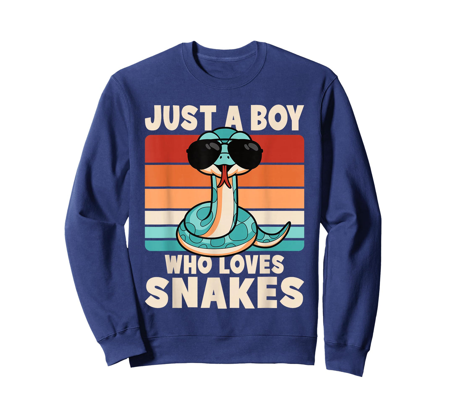 Just A Boy Who Loves Snakes Funny Snake Reptile Kids T-Shirt