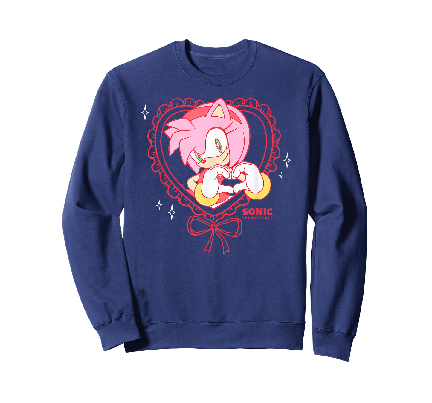Sonic The Hedgehog Valentine's Day Amy Coquette Portrait T-Shirt