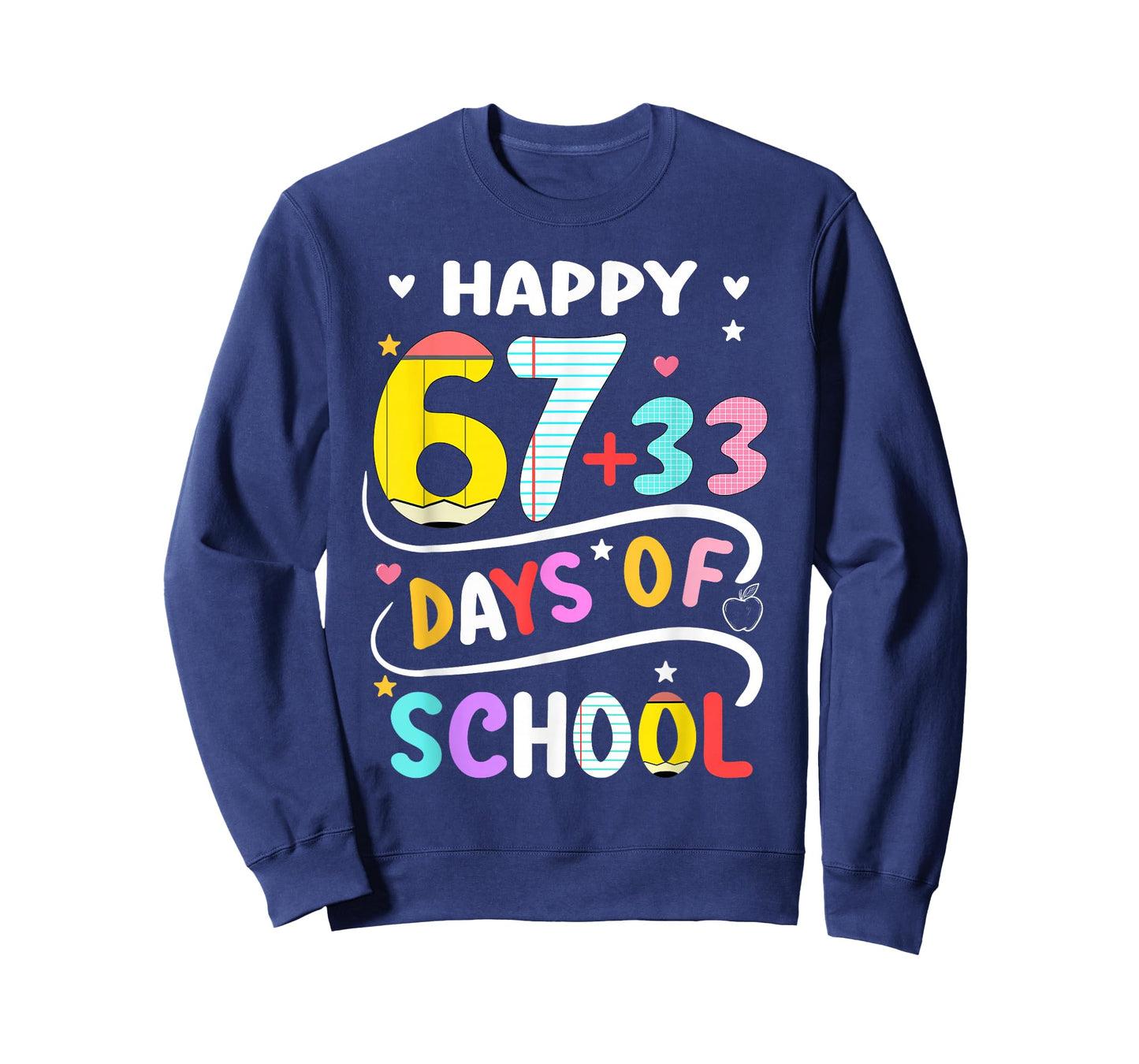 Happy 100 Days of School Smarter 67 Teacher Kids Boys Girls T-Shirt