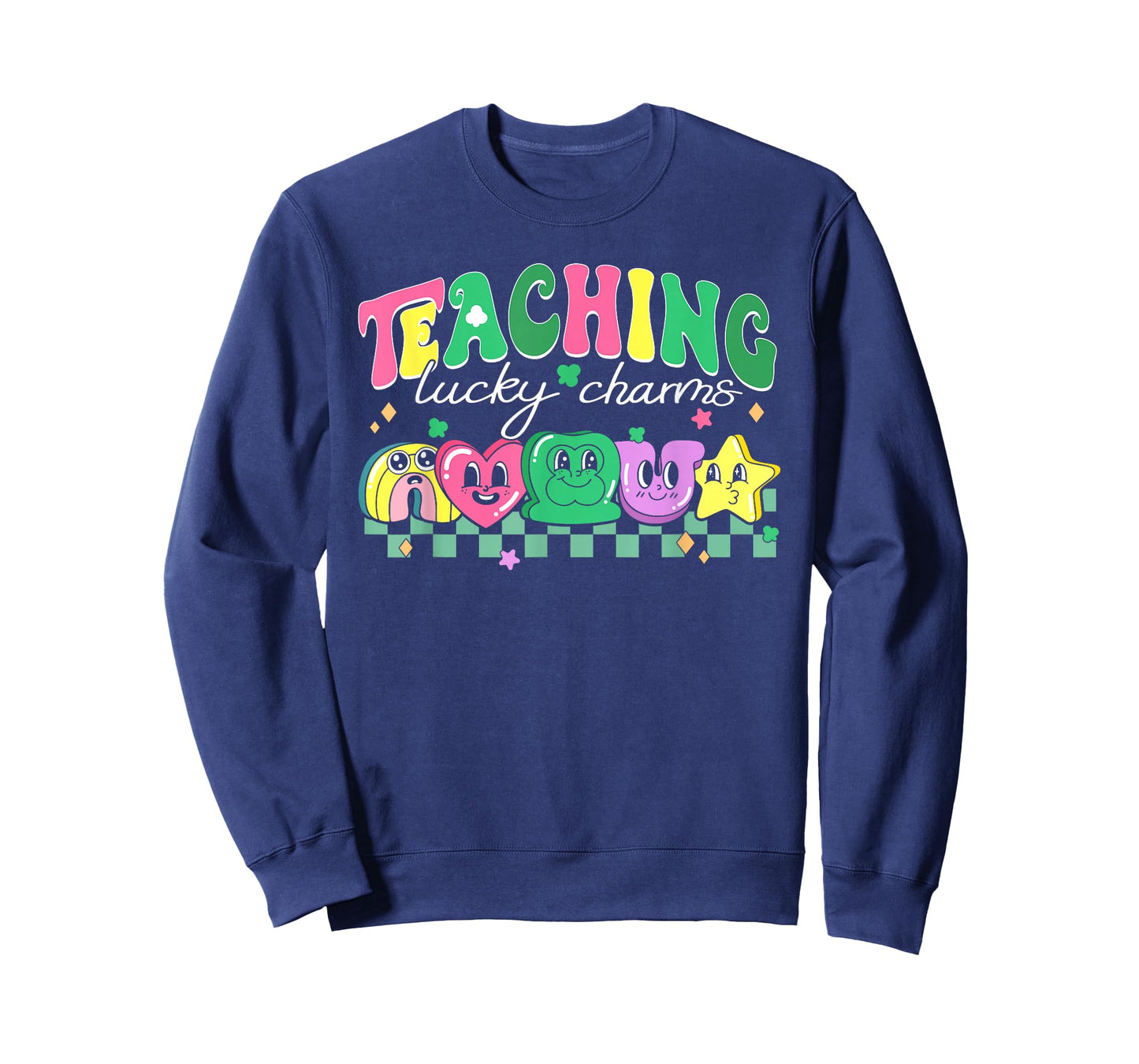 St Patricks Day Teacher Teaching My Lucky Charm Womens Mens T-Shirt