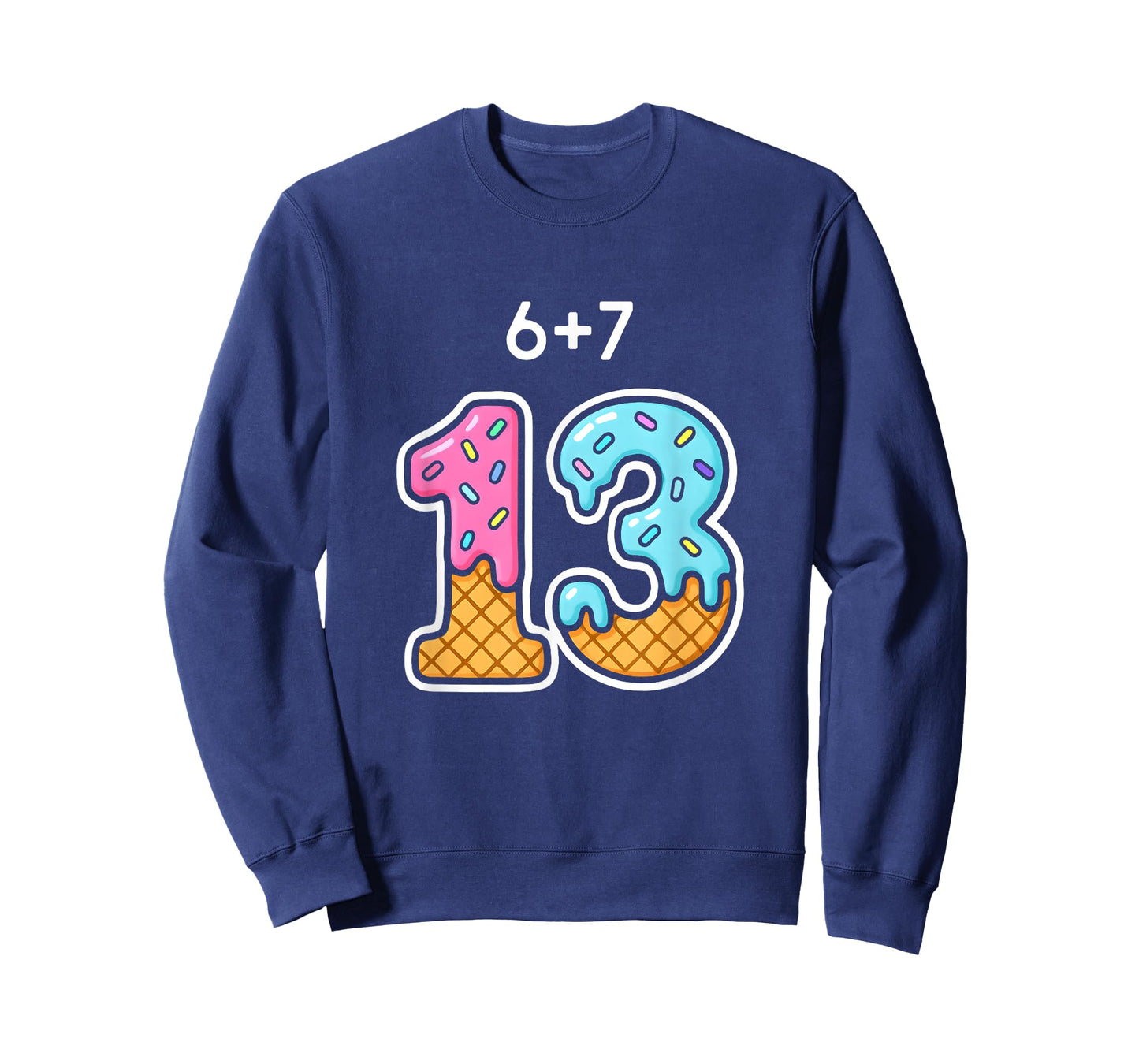 67 Meme 13th Birthday Icecream Cone Cute Teen Girl Boys T-Shirt