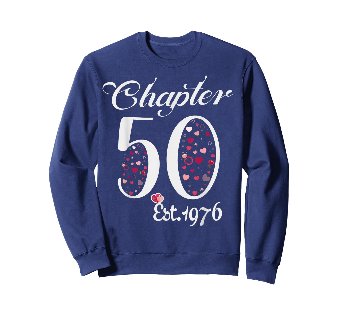 Chapter 50 EST 1976 Happy 50Th Birthday Girl Gift for Her T-Shirt