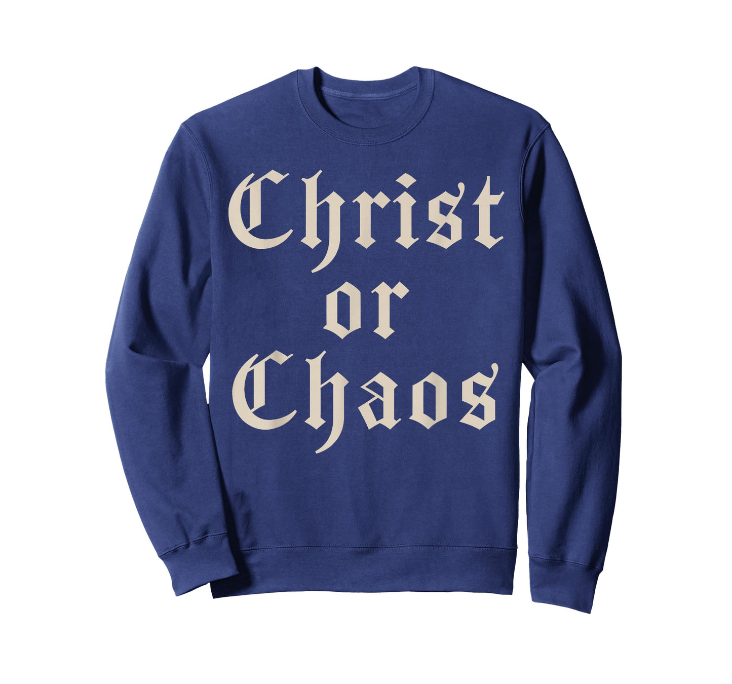 Christ Or Chaos Bold Christian Faith Typography Design T-Shirt