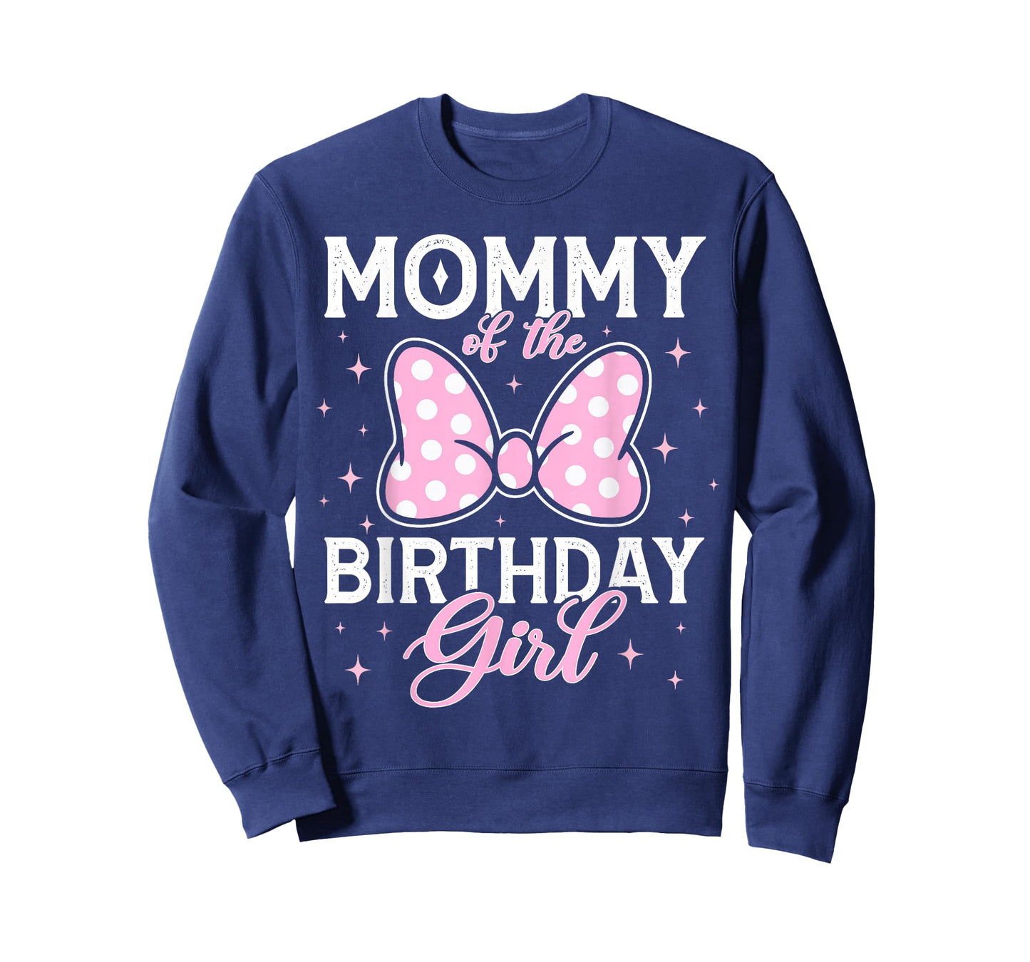 Mommy of The Birthday Girl Pink Bow Family Matching Mouse T-Shirt