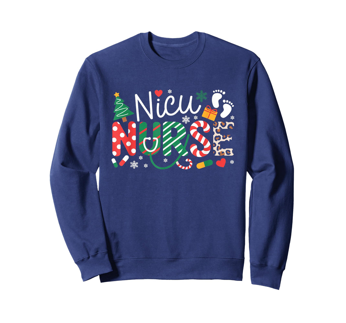 NICU Nurse Christmas Neonatal ICU Nursing Xmas Party T-Shirt