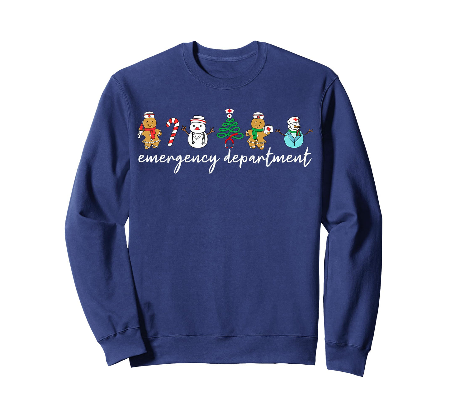Emergency Department Christmas Emergency Room ER RN Nurse T-Shirt
