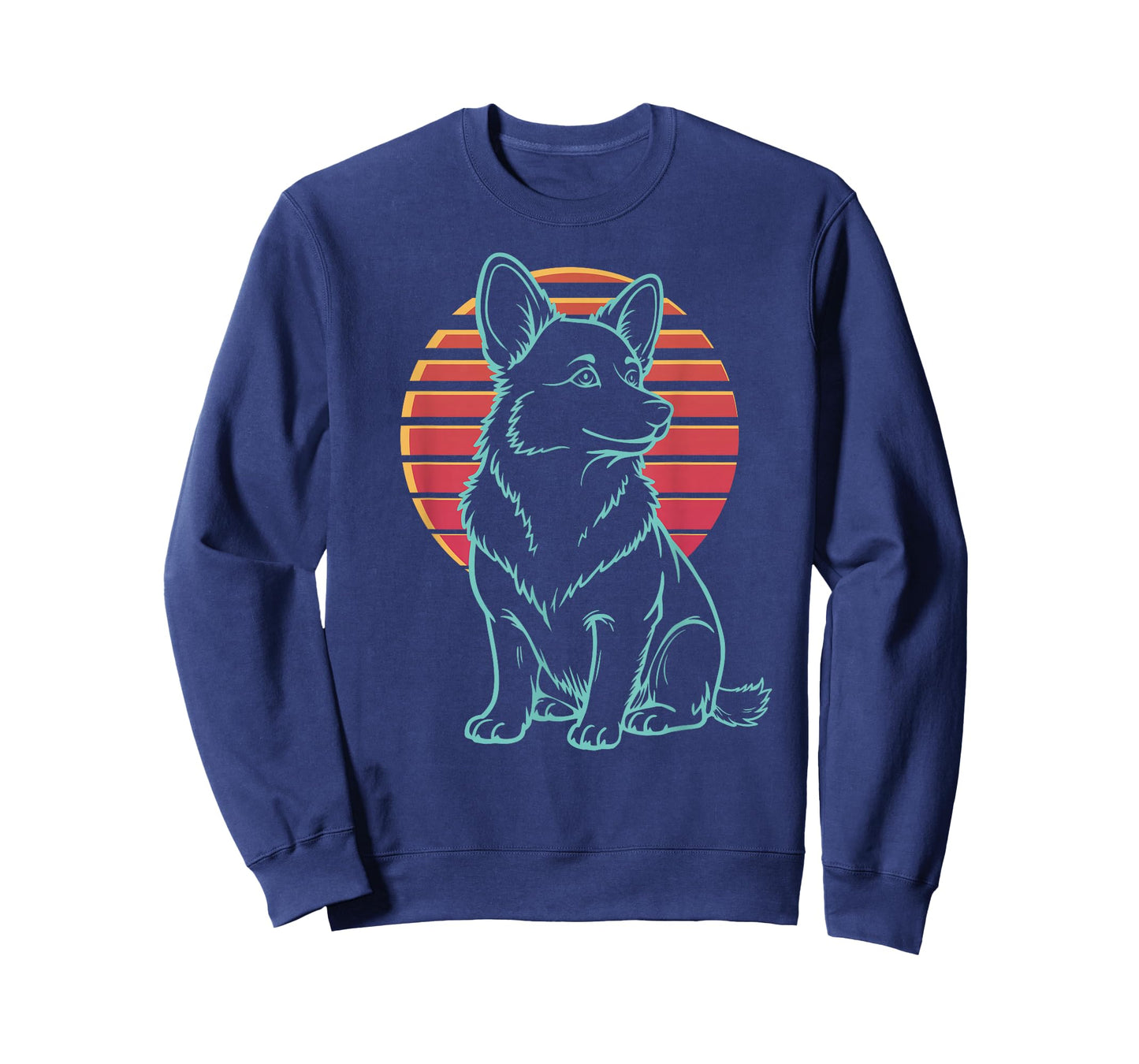 Corgi Pembroke Welsh Lover Dog Owner Retro Synthwave 80s T-Shirt