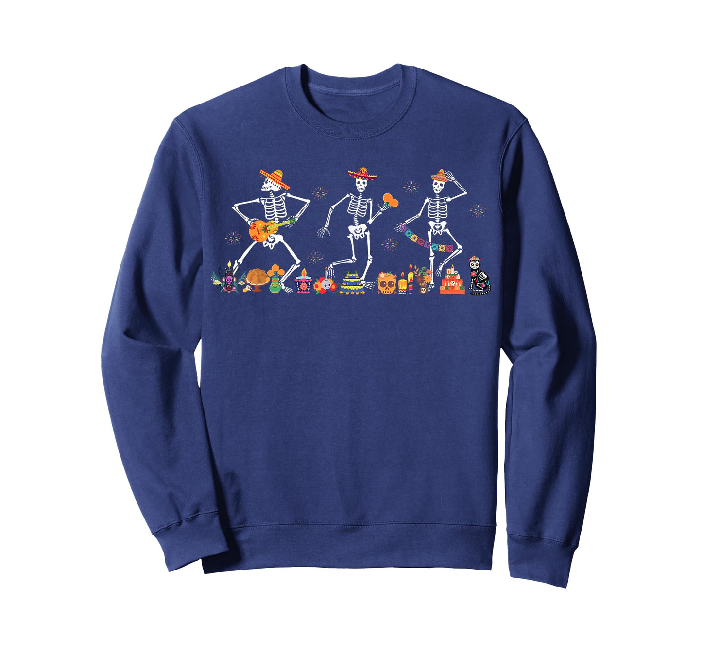 Day of The Dead Dancing Skeleton Mexican Dia de Los Muertos T-Shirt