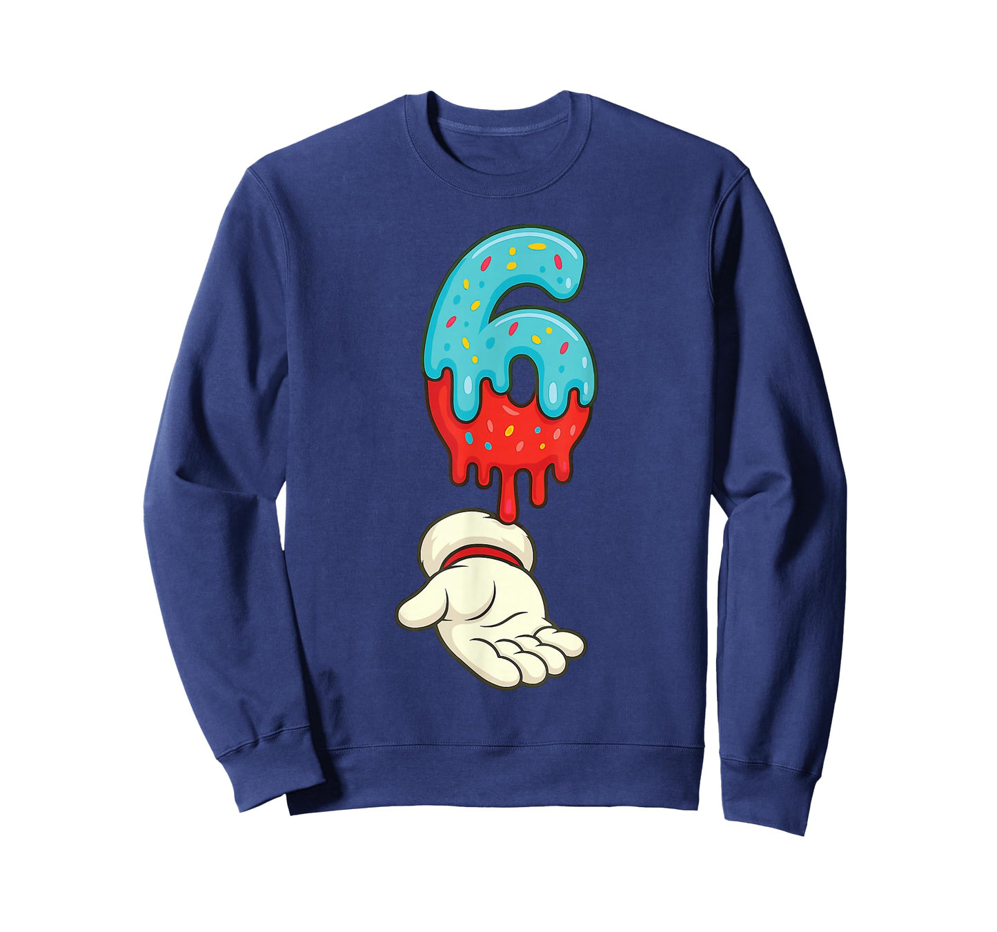 Matching Six Seven 6 7 Christmas Ice Cream Drip Xmas Santa T-Shirt