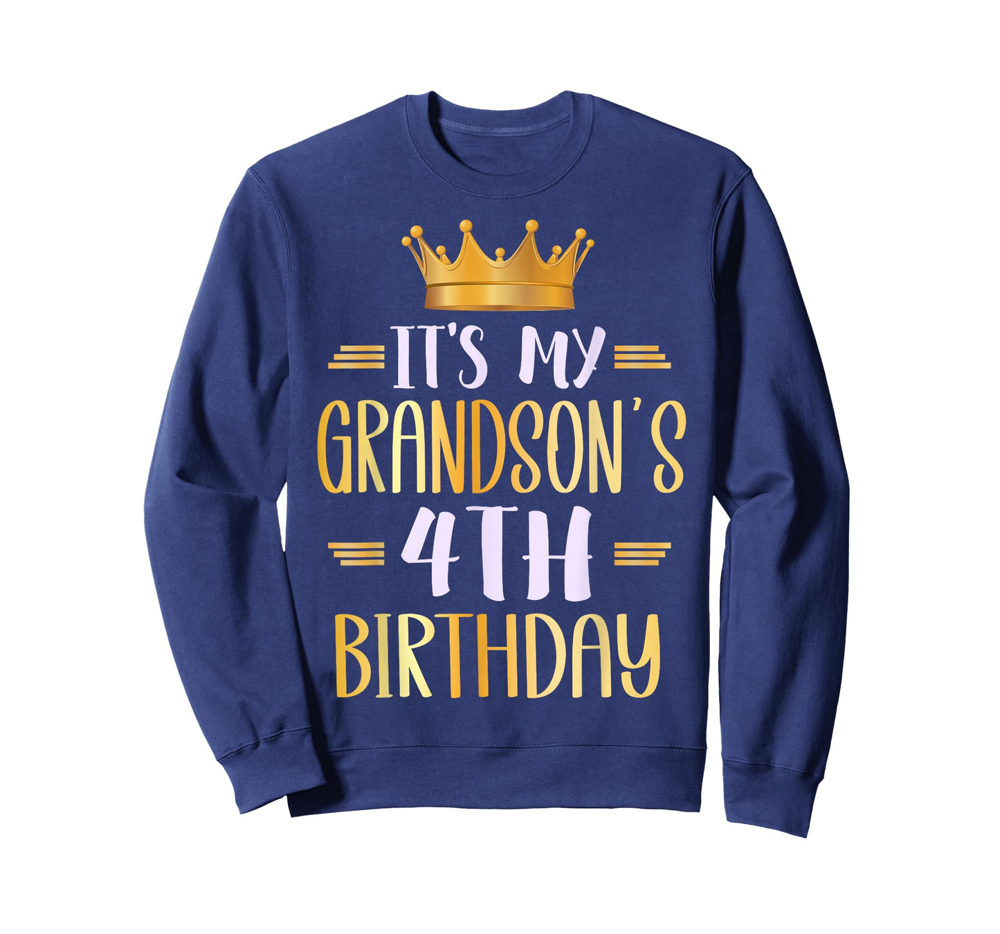 It's My Grandson's 4th Birthday Happy 4 Years Old T-Shirt