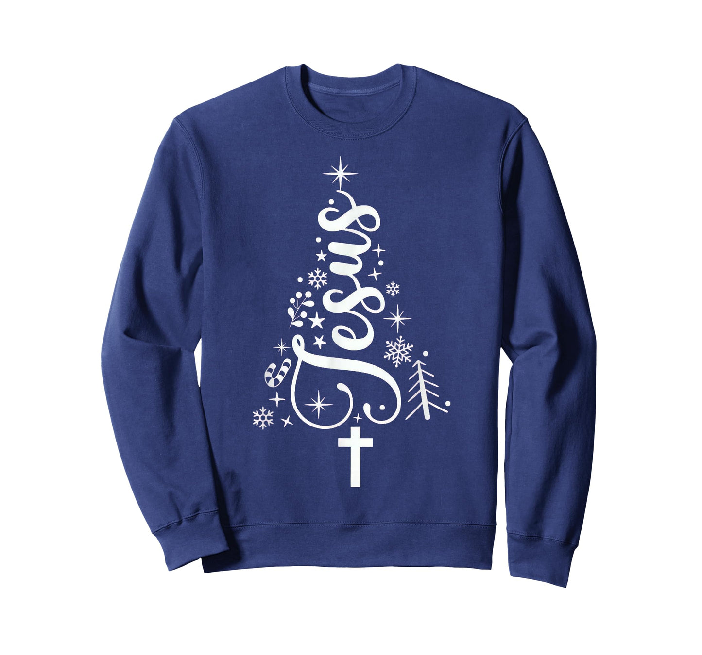 Jesus Christmas Tree Bible Verse Women Girl Kids T-Shirt