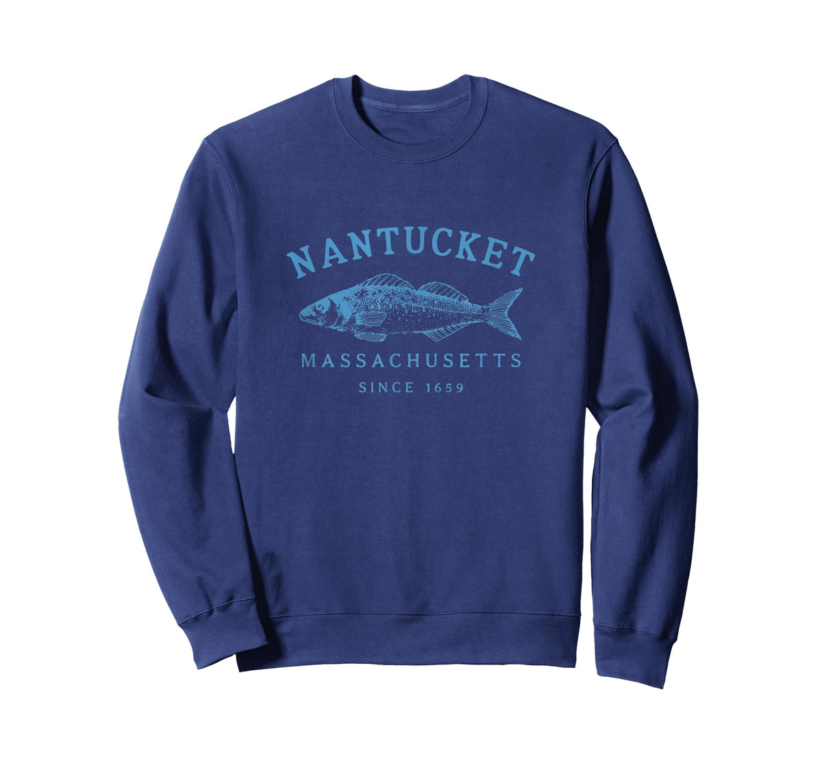 Retro Nantucket Fishing Graphic T-Shirt
