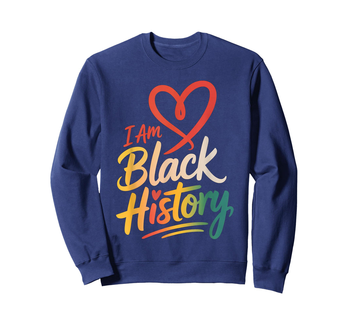 I Am Black History Heart Month Pride Men Women T-Shirt