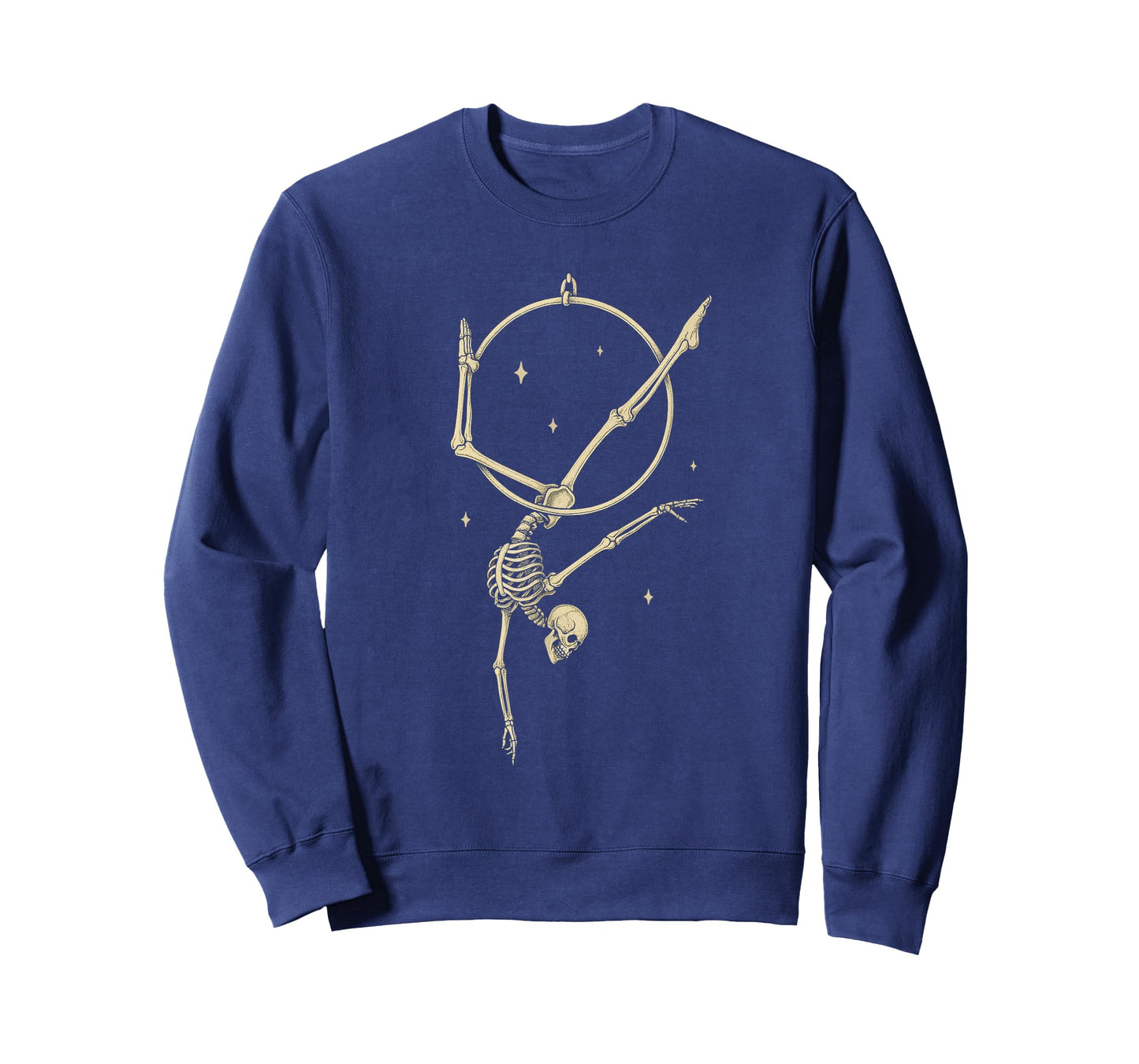 Skeleton Aerial Hoop Silk Aerialist Funny Circus Artist T-Shirt