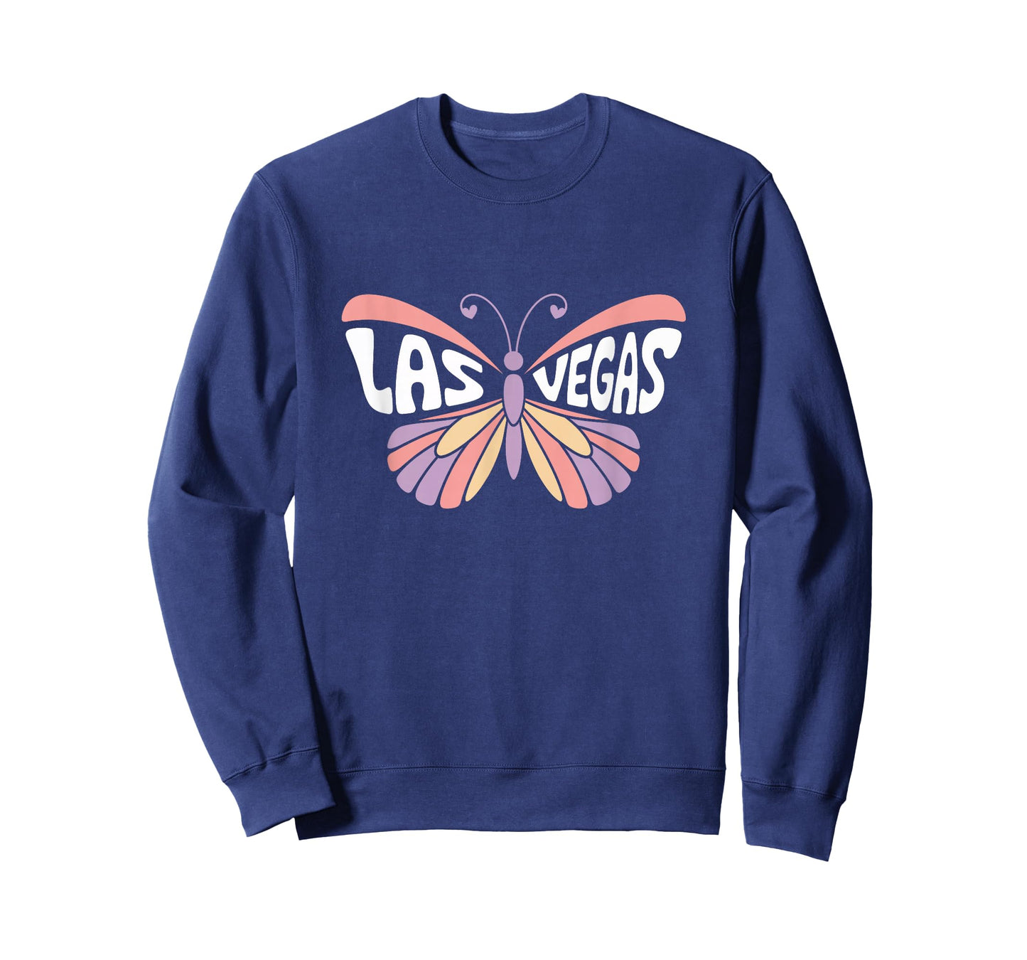 Las Vegas Butterfly - Nevada Pastel City Name Word Art T-Shirt