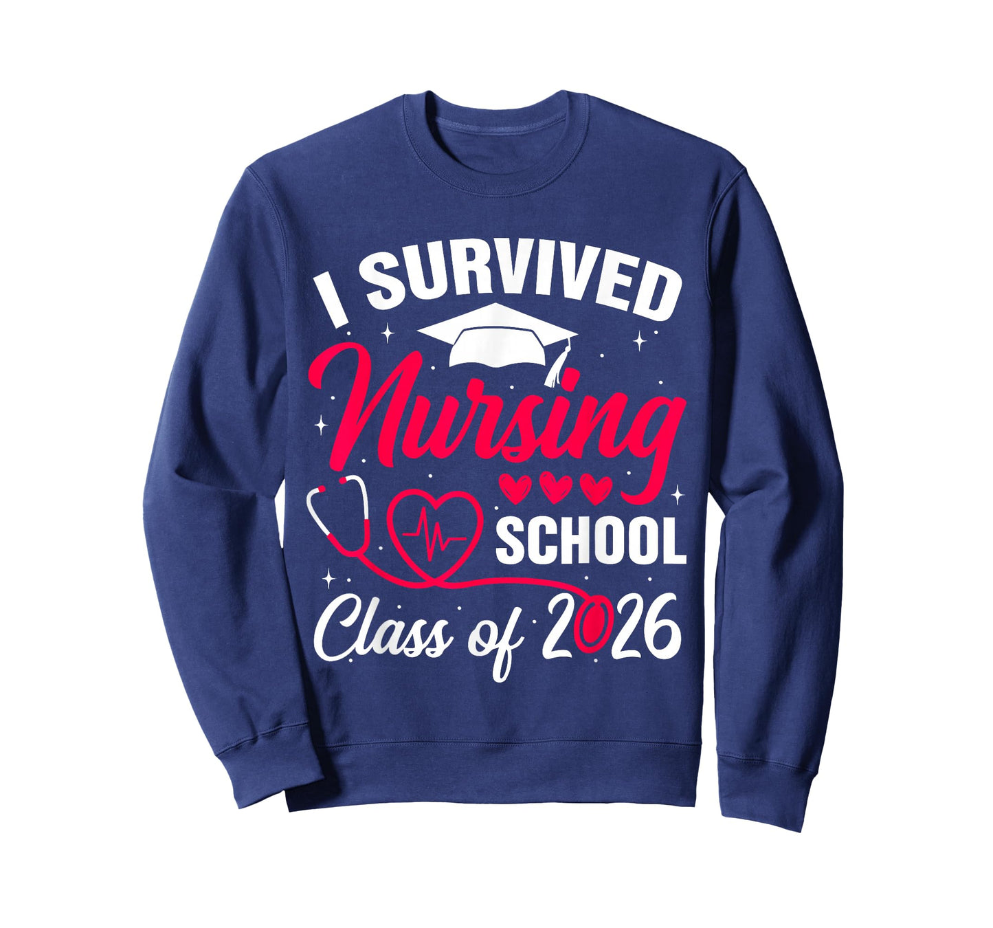 I Survived Nursing School Class of 2026 Nurse School Grad T-Shirt