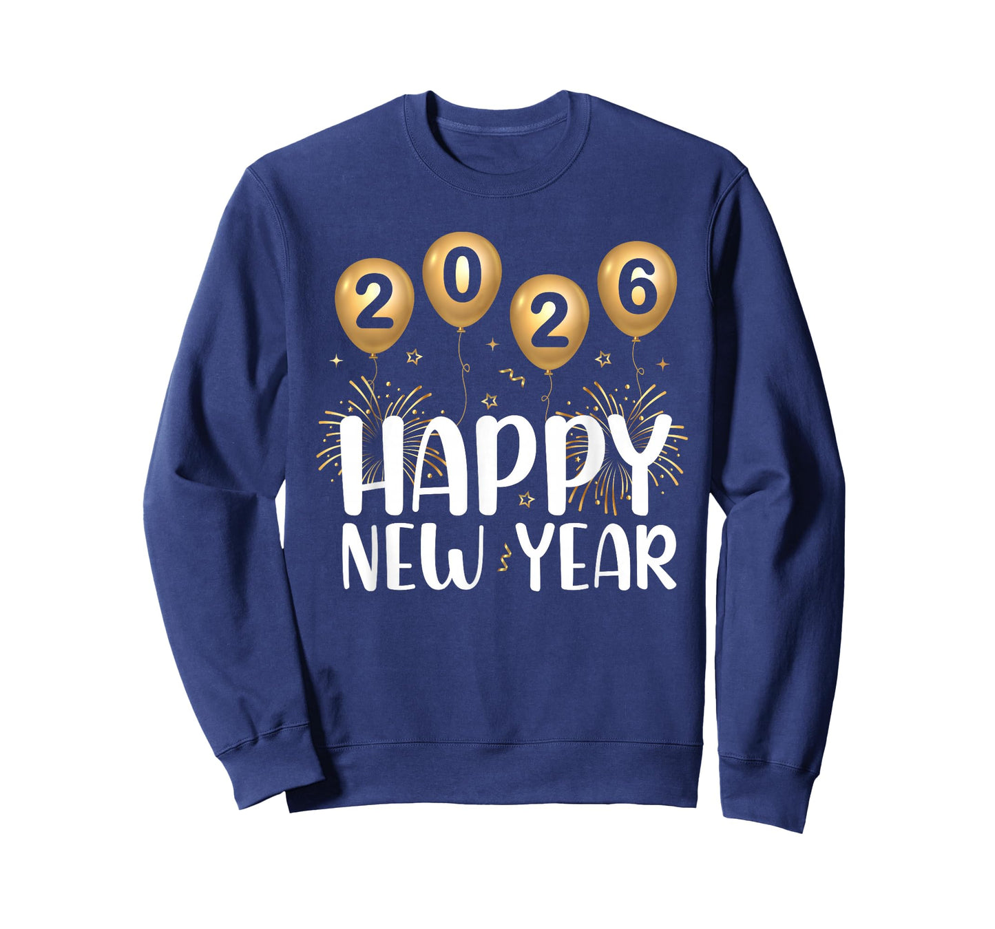 Happy New Year Party 2026 Ballon Family Matching Men Women T-Shirt