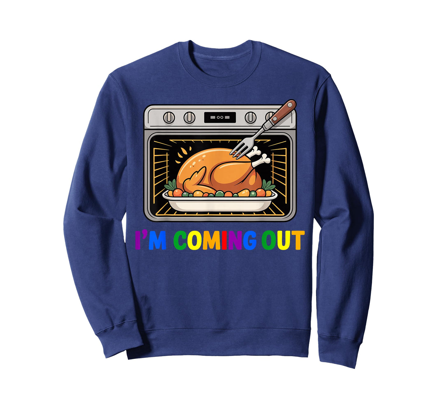 Thanksgiving Turkey Coming Out Funny Humor Gay T-Shirt