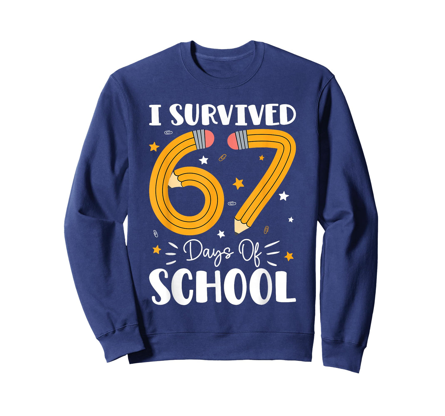 I Survived 67 Days of School Funny 67 Teachers Students Meme T-Shirt