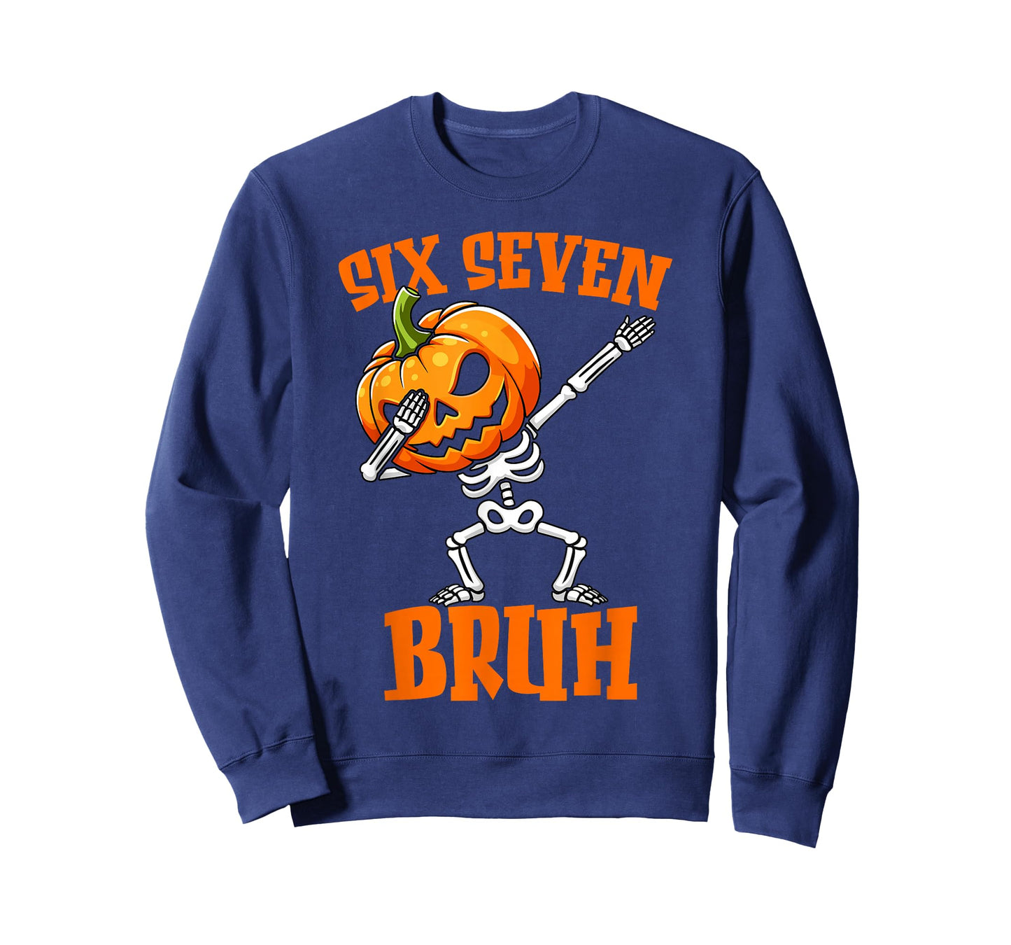 6 7 Halloween 67 Meme six Seven Dabbing Gen Alpha Z Skeleton T-Shirt