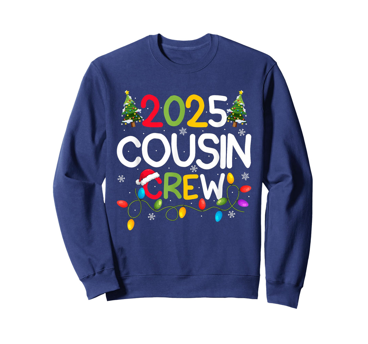 Cousin Crew 2025 Christmas Family Adult Kids Holiday Xmas T-Shirt
