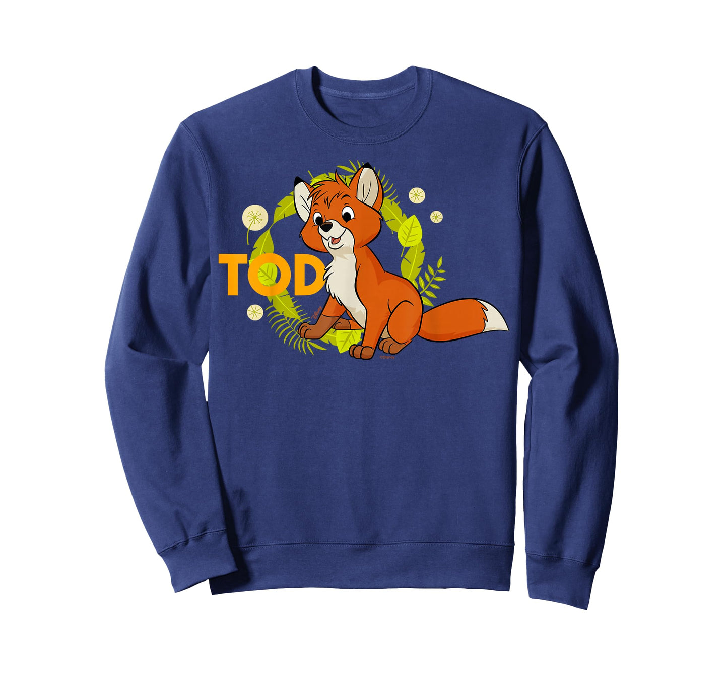 Disney The Fox and The Hound Tod Tropical Leaf Wreath T-Shirt