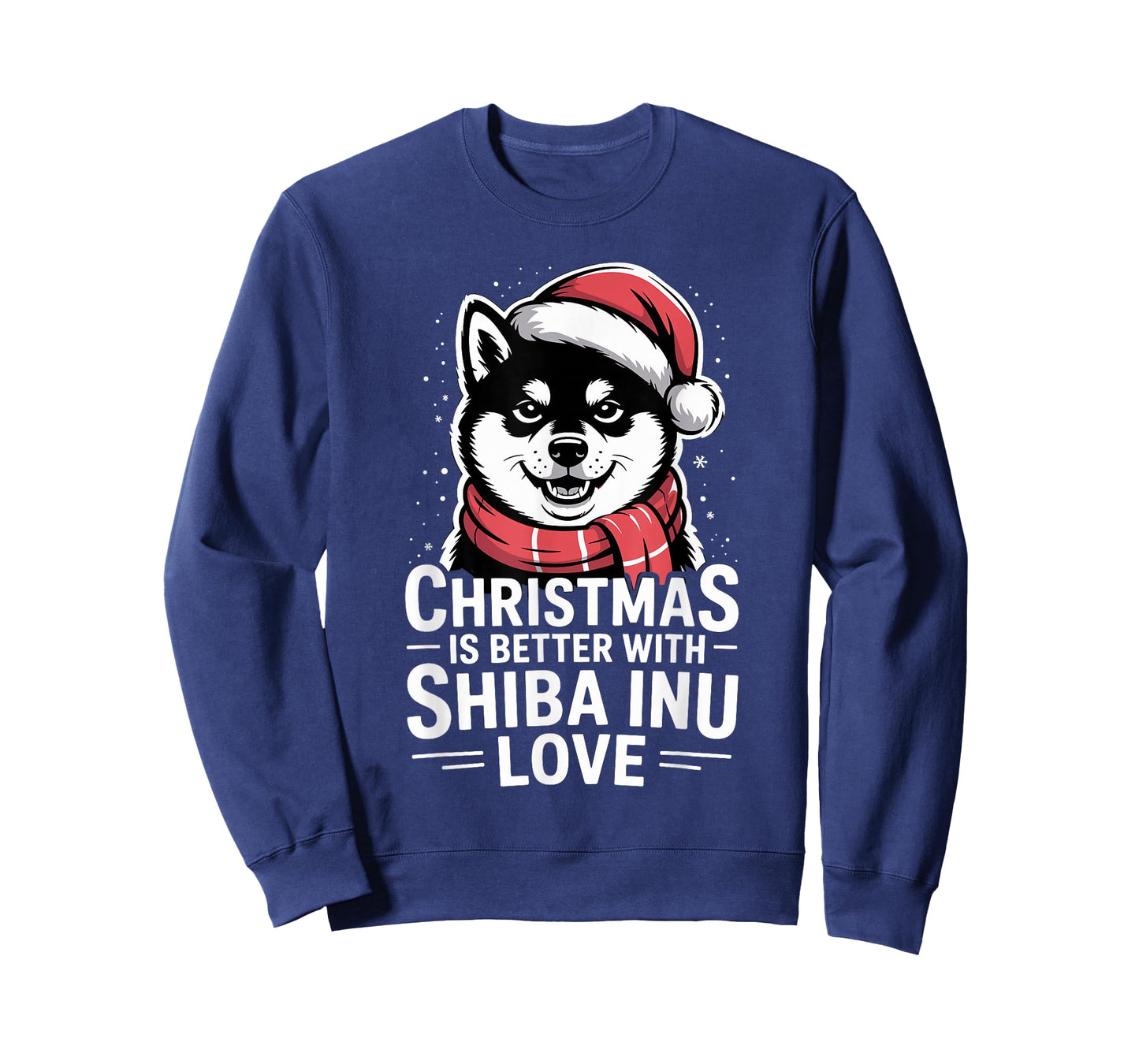 Cute Xmas Puppy Dog Christmas is Better with Shiba Inu Love T-Shirt