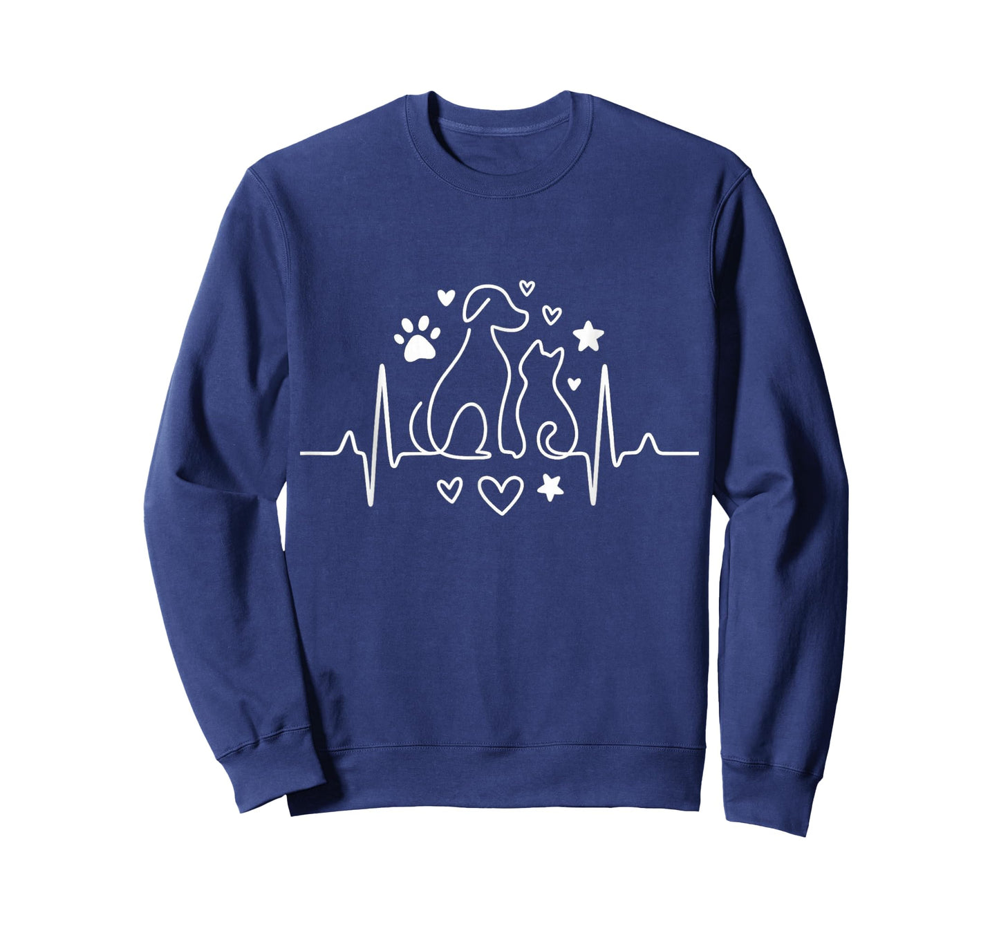 Veterinary Heartbeat Dog and Cat Lovers Vet Tech T-Shirt