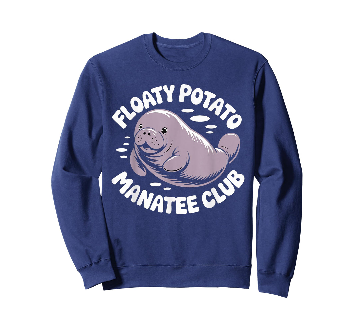 Funny Manatee Lover Floaty Potatoes T-Shirt