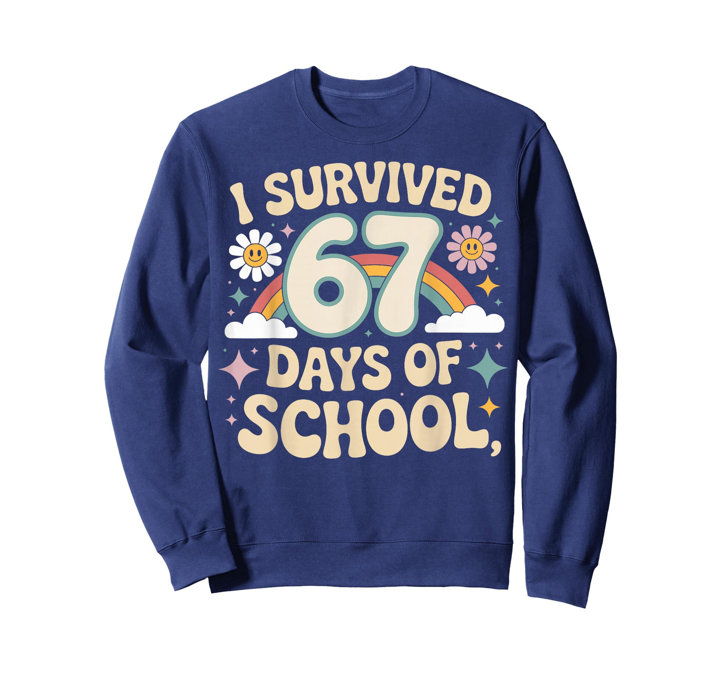 I Survived 67 Days of School Funny Teacher and Student T-Shirt