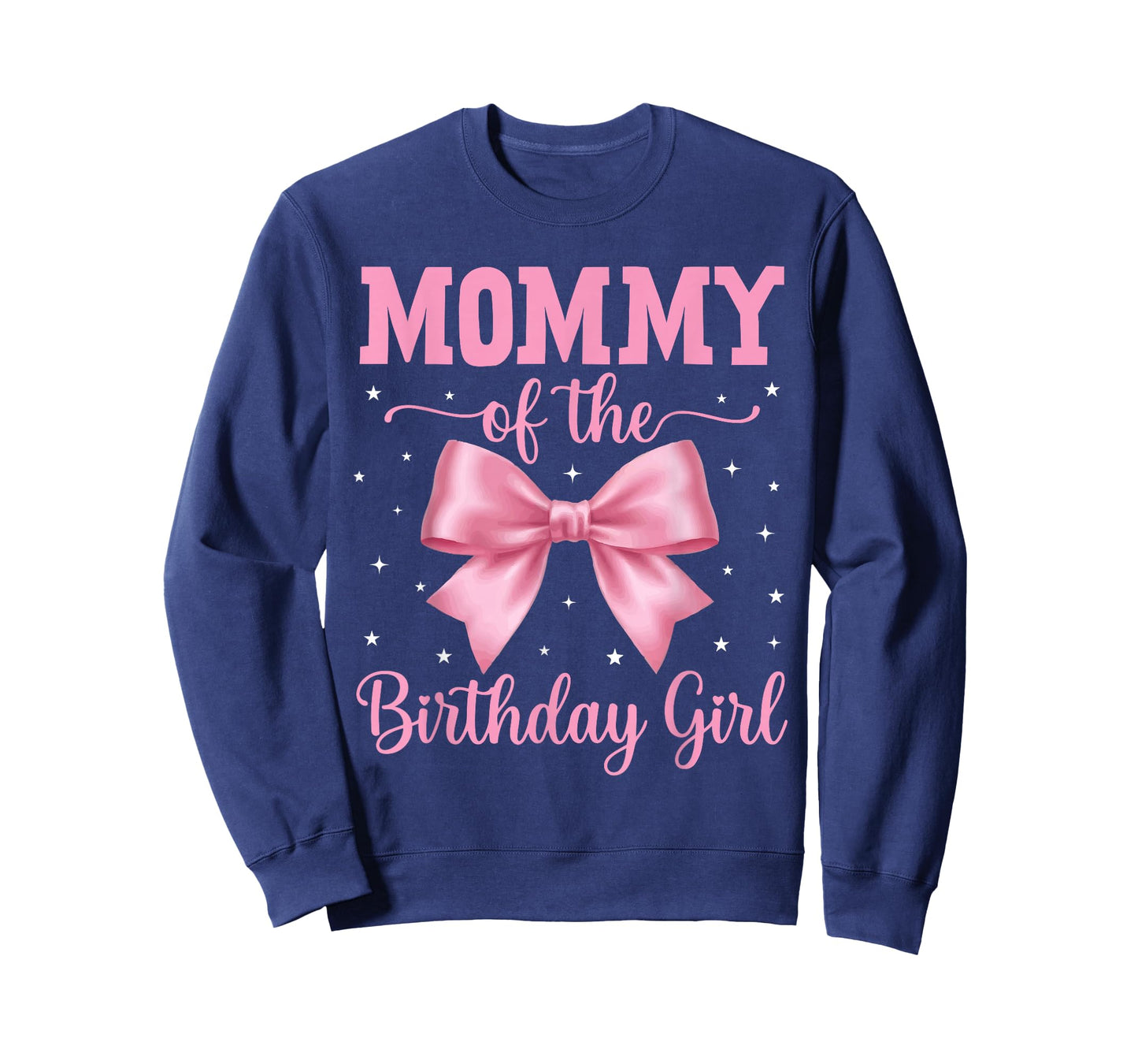 Mommy of Birthday Girl Coquette Bow Party Family Matching T-Shirt