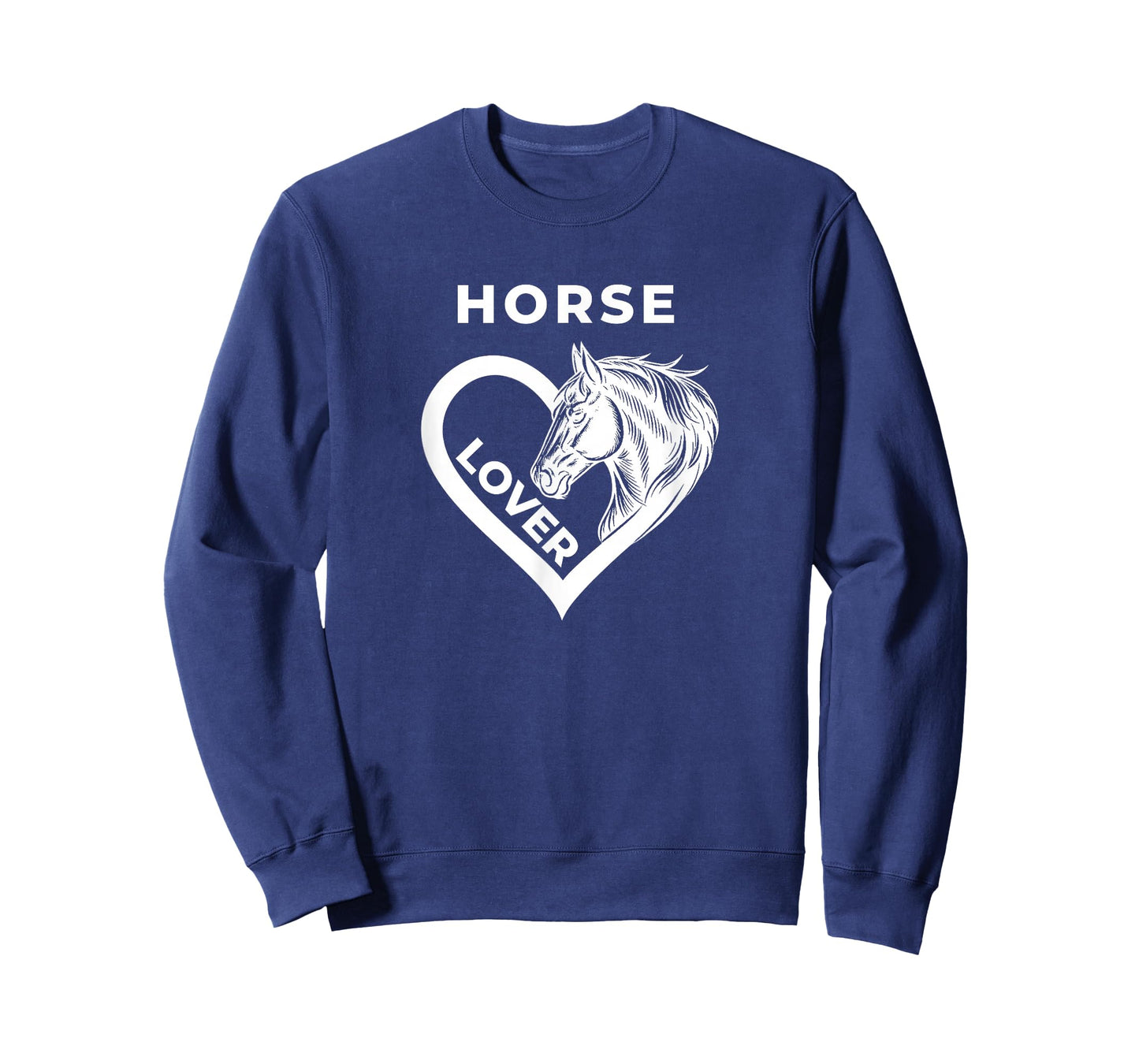Horse Lover Heart Design with Horse-Head Line Art T-Shirt