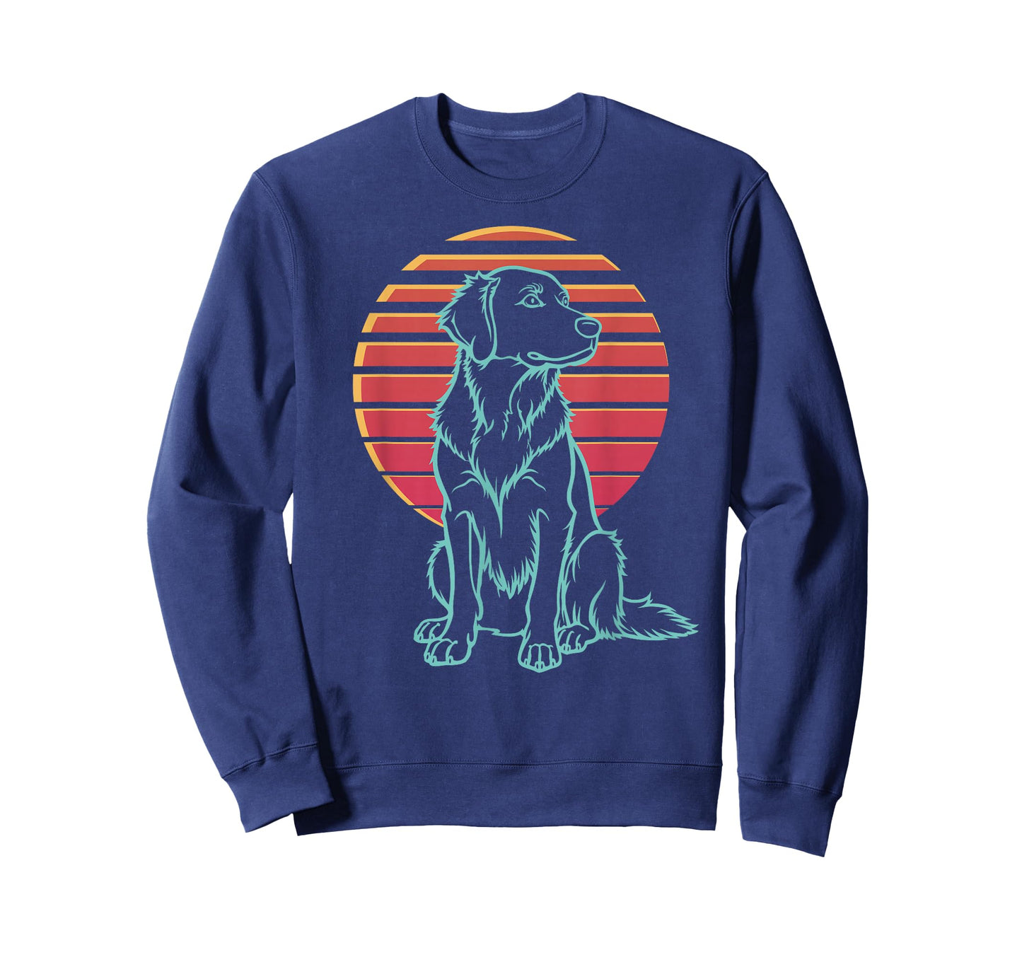 Golden Retriever Lover Dog Owner Retro Synthwave 80s T-Shirt