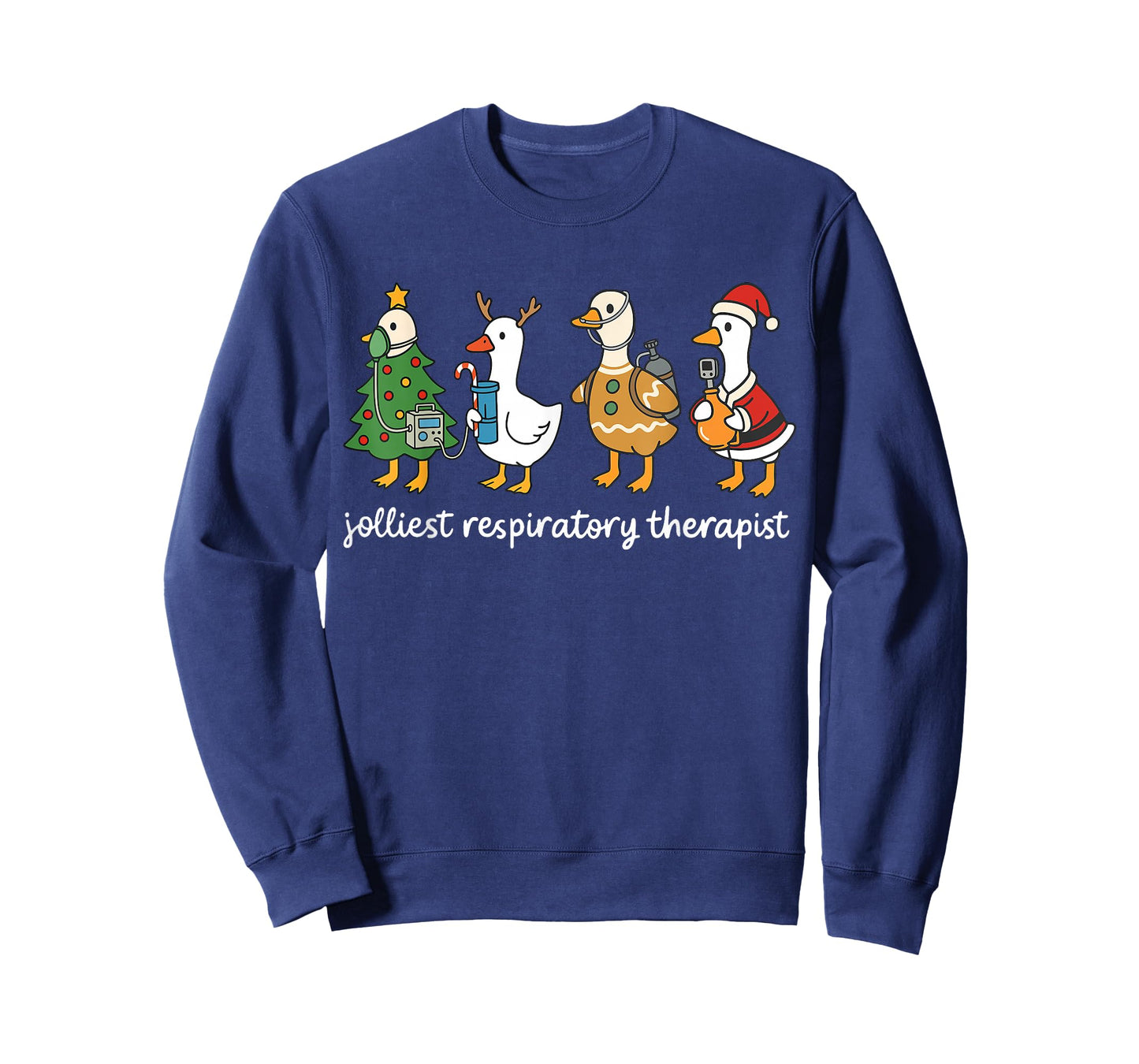 Jolliest Respiratory Therapist Peds RT Christmas Goose T-Shirt