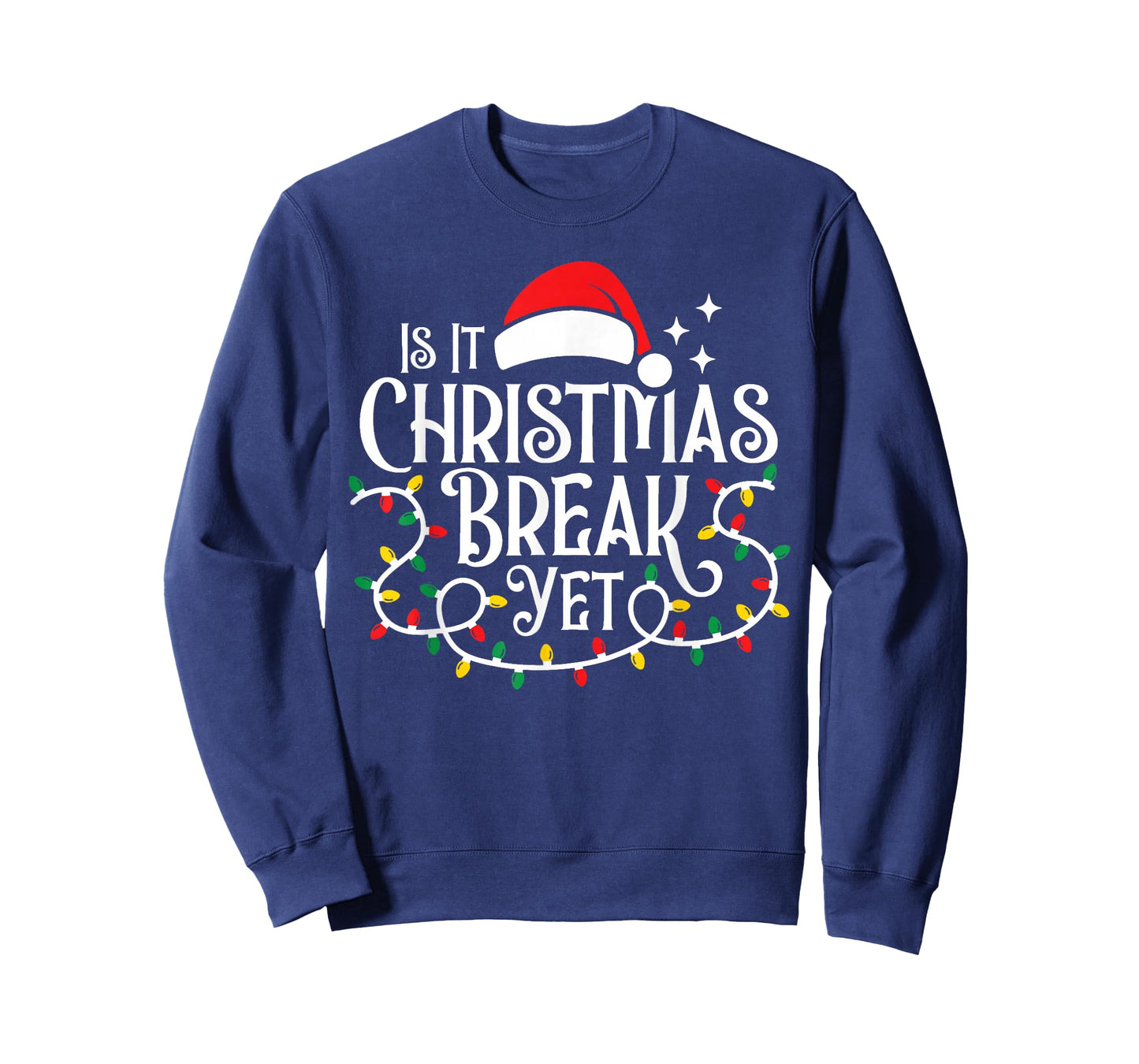 is It Christmas Break Yet Funny Retro Festive Theme T-Shirt