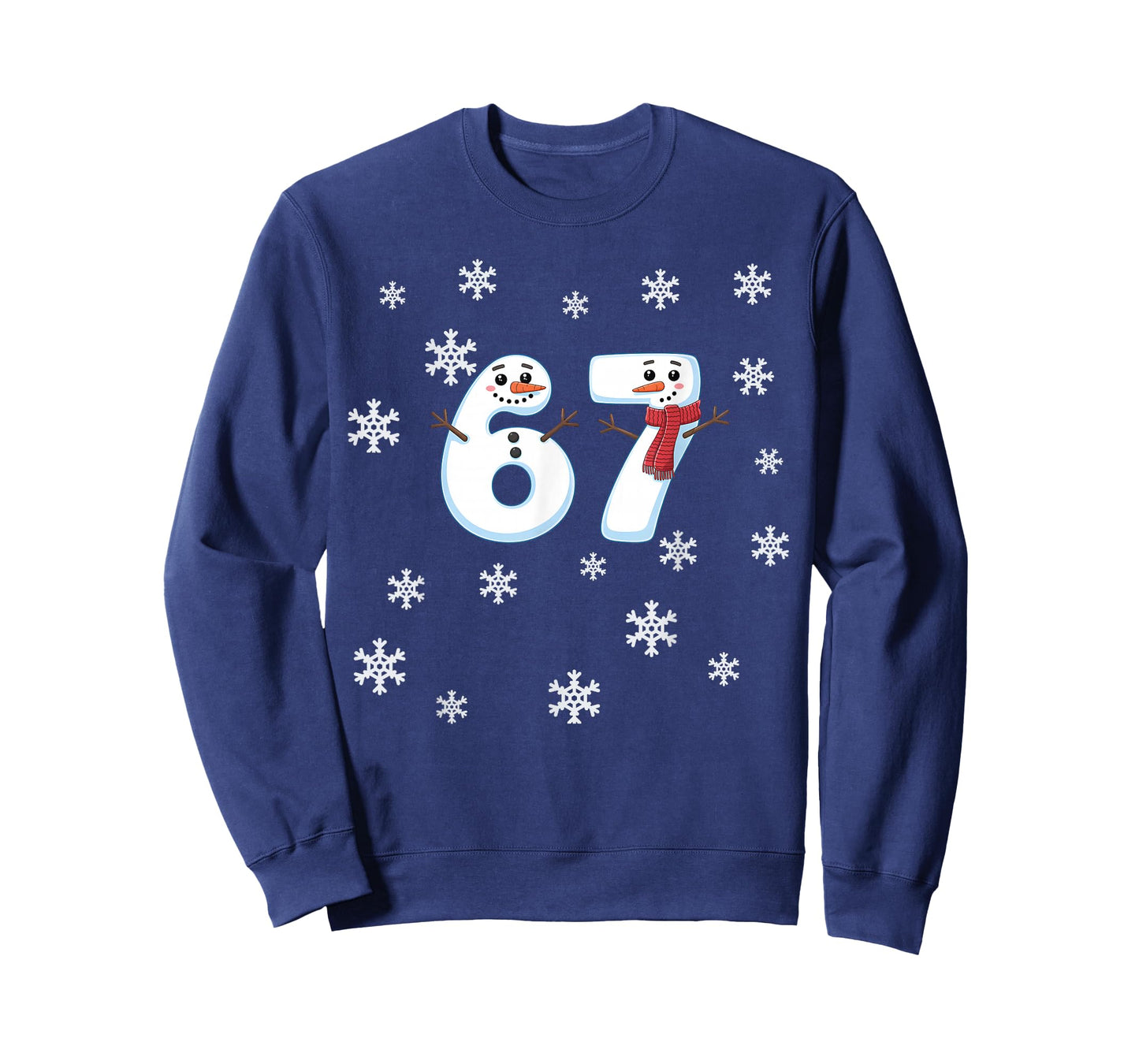 Funny 67 Winter Snowman Middle School 6 7 Funny 67 Meme T-Shirt