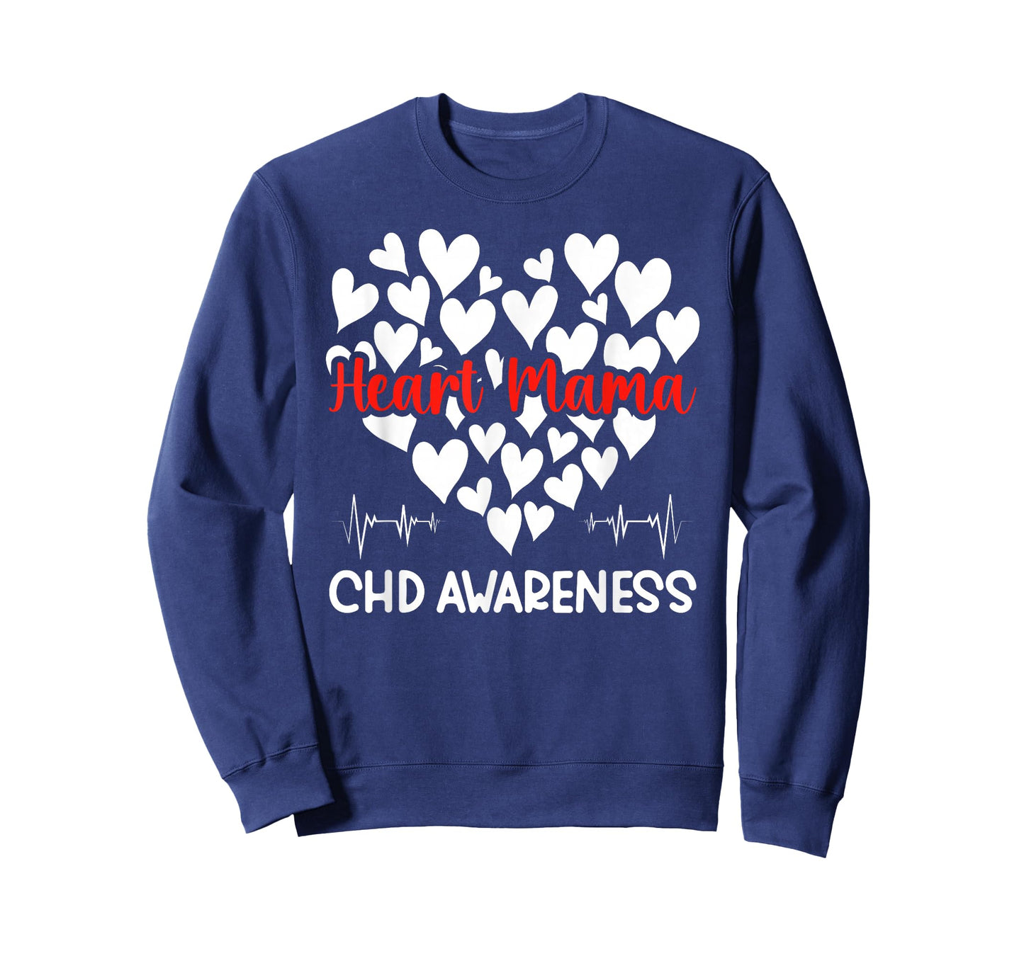 Heart Mama CHD Awareness CHD Mom of A CHD Warrior Mother T-Shirt