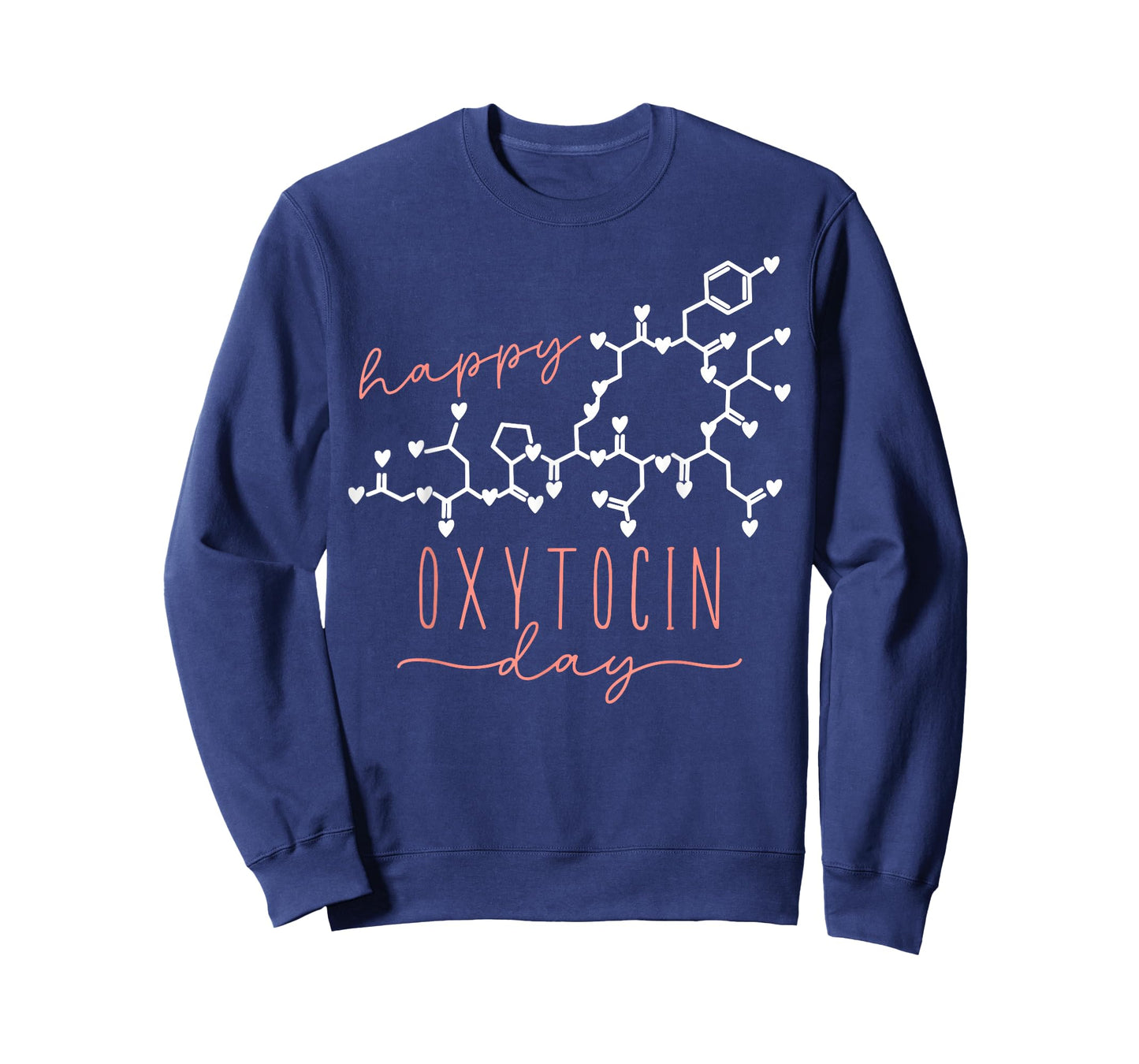 Happy Oxytocin Day Heart Valentines Molecule Chemistry T-Shirt