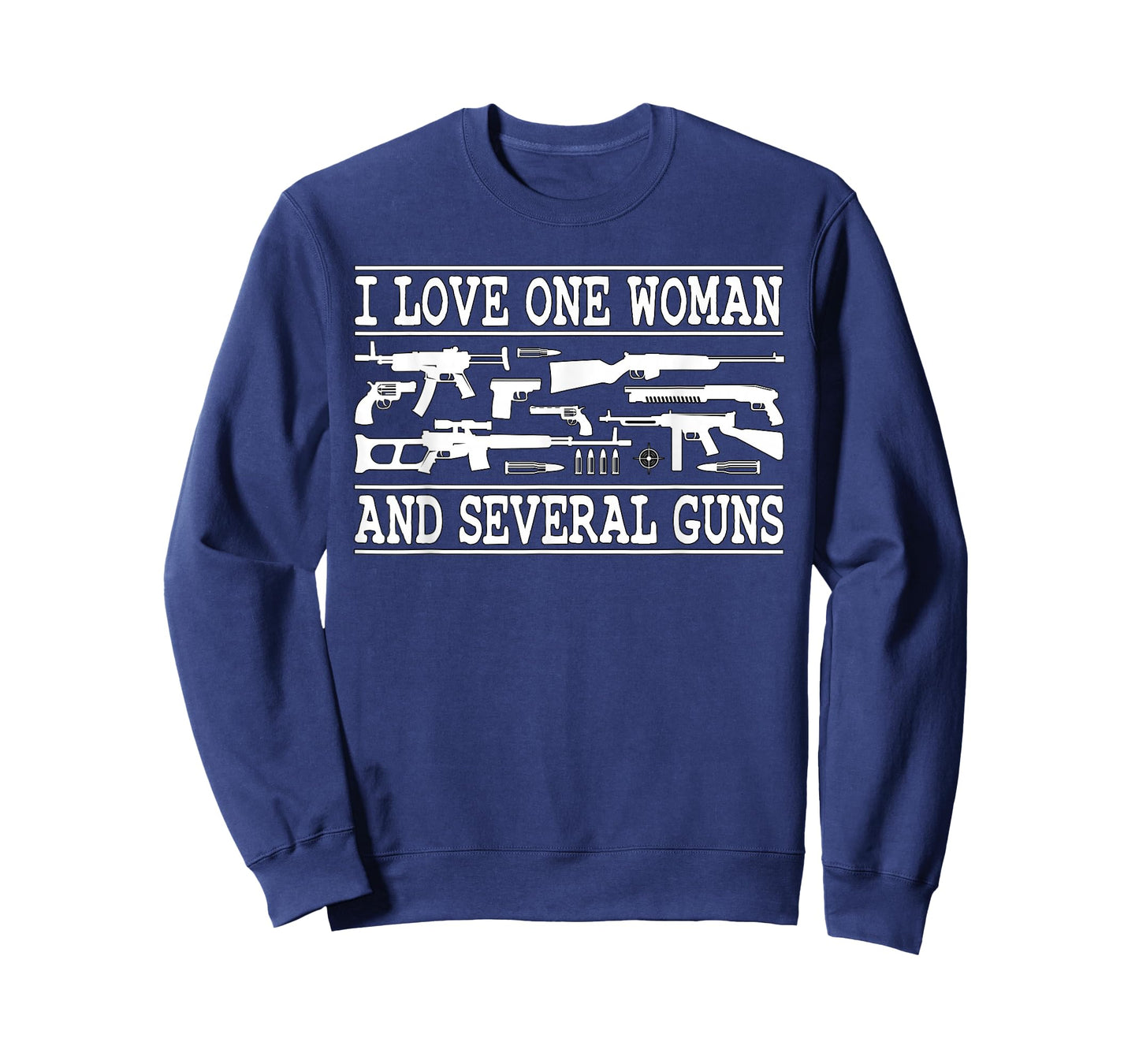 I Love One Woman and Several Guns Funny Gun Owner Graphic T-Shirt