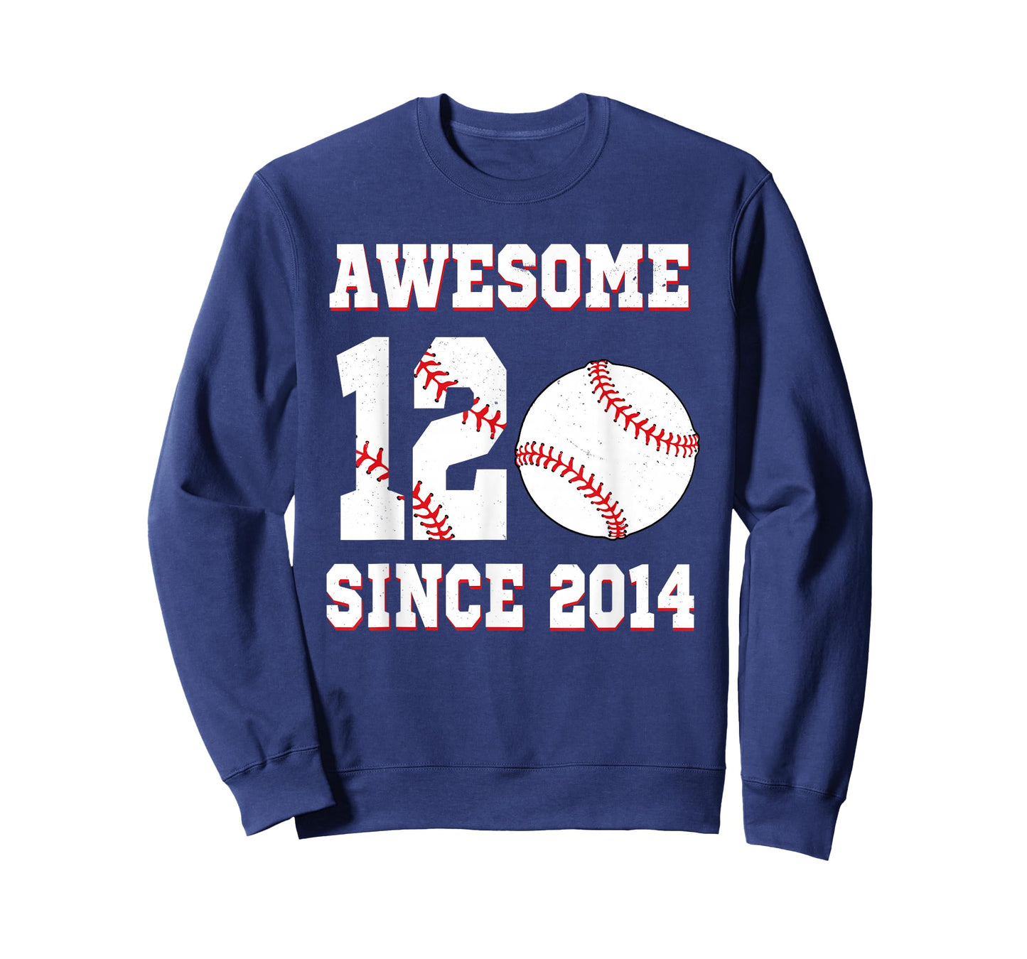12 Years Old Birthday Baseball Boy Awesome Since 2014 T-Shirt