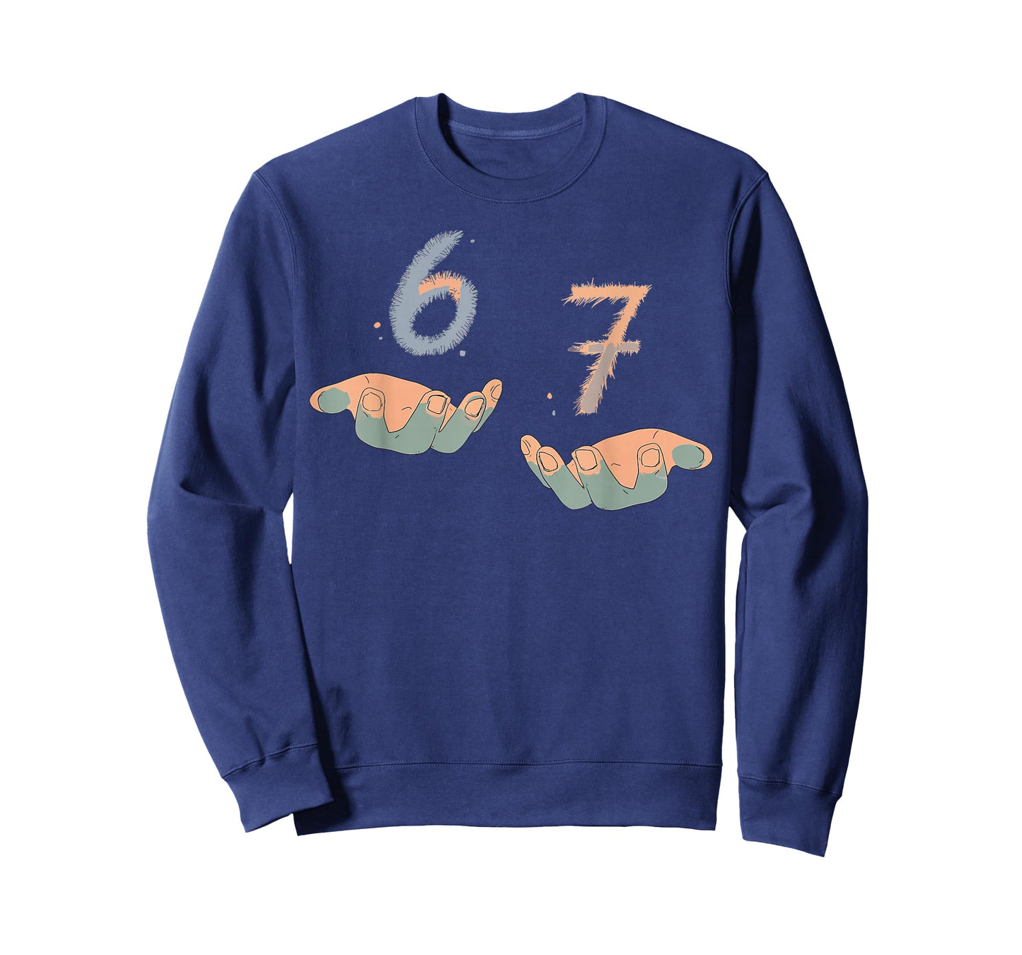 Funny Hands 67 Meme Six Seven Gen Alpha Slang T-Shirt